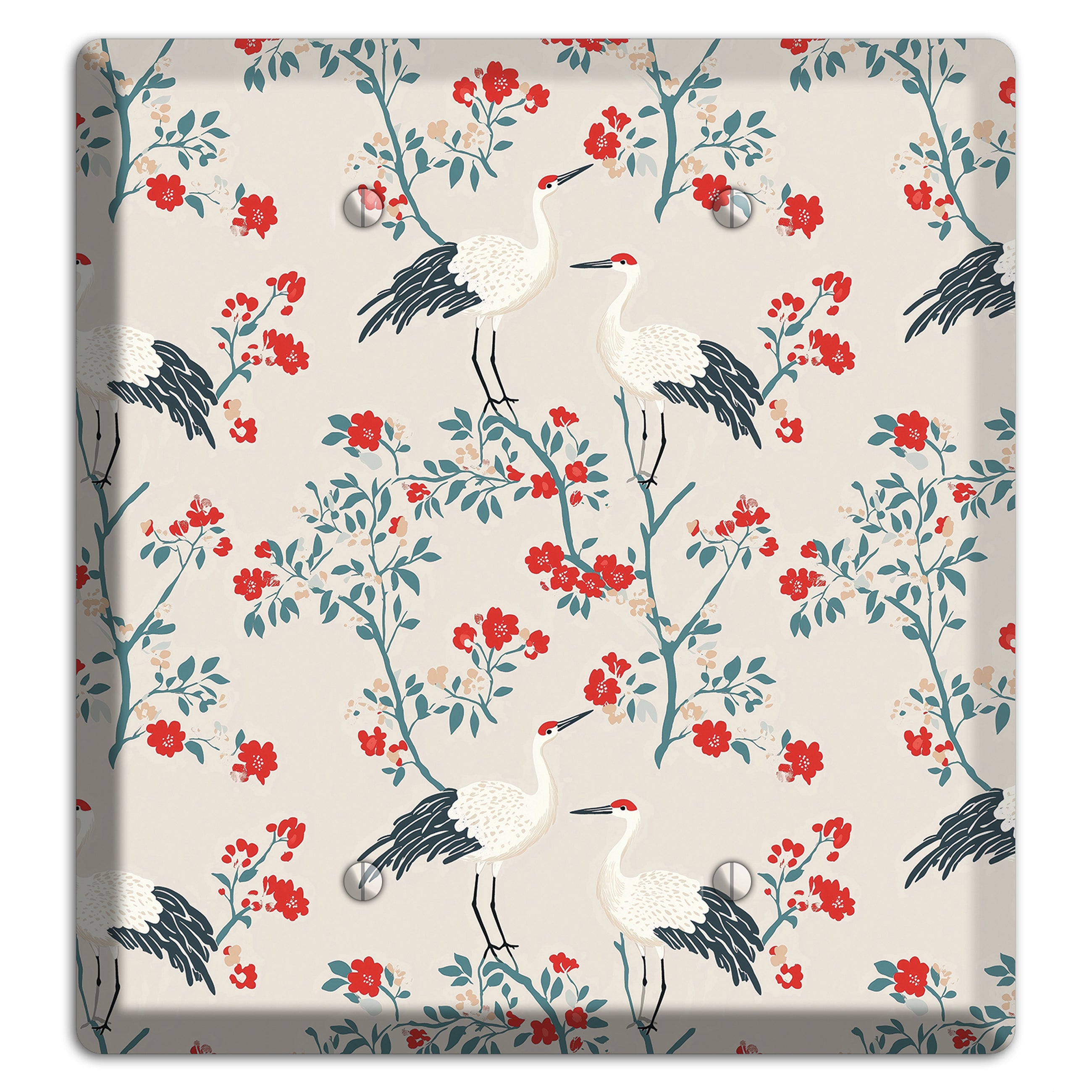 Ivory Blossom Vigil 2 Blank Wallplate