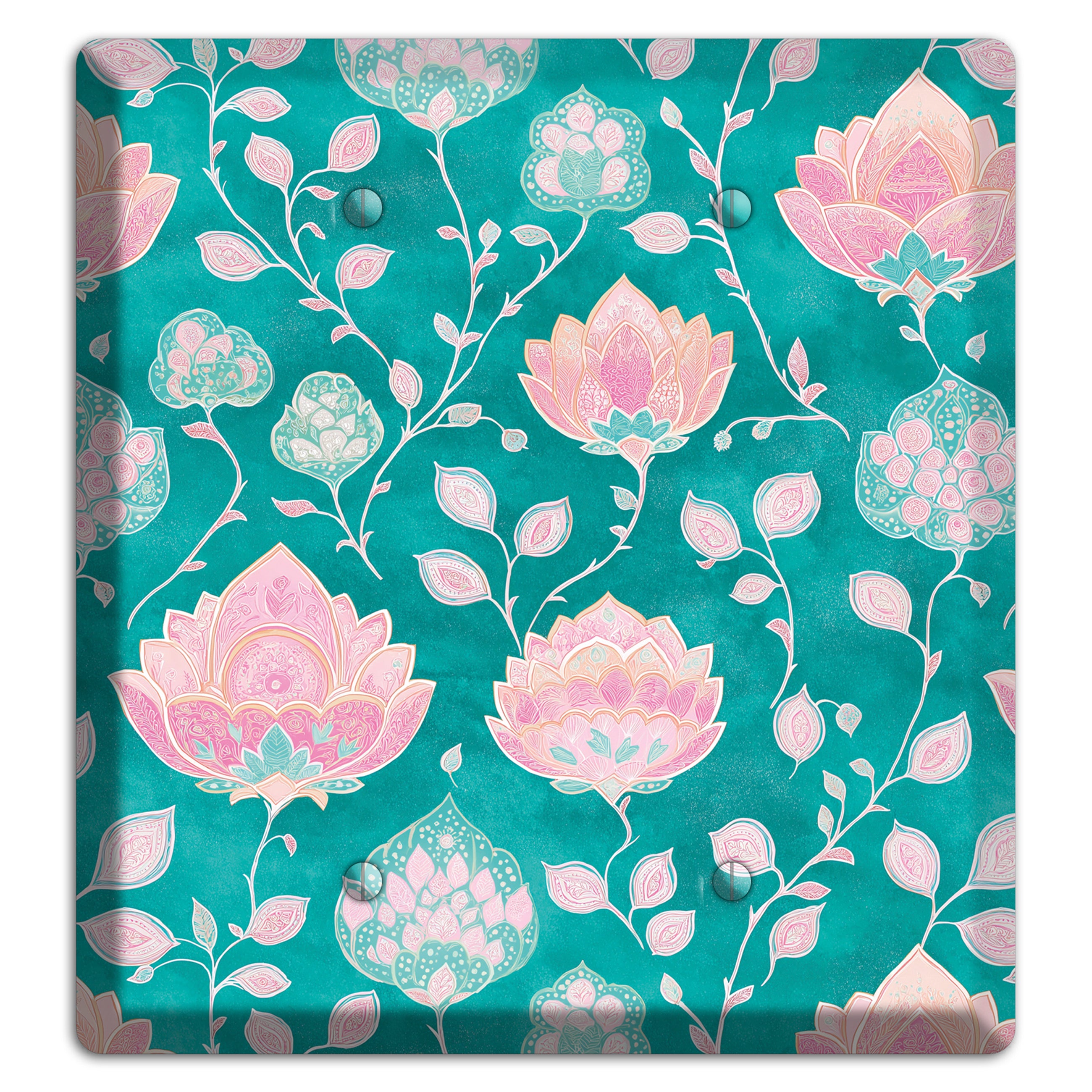 Lotus Garden Bloom 2 Blank Wallplate