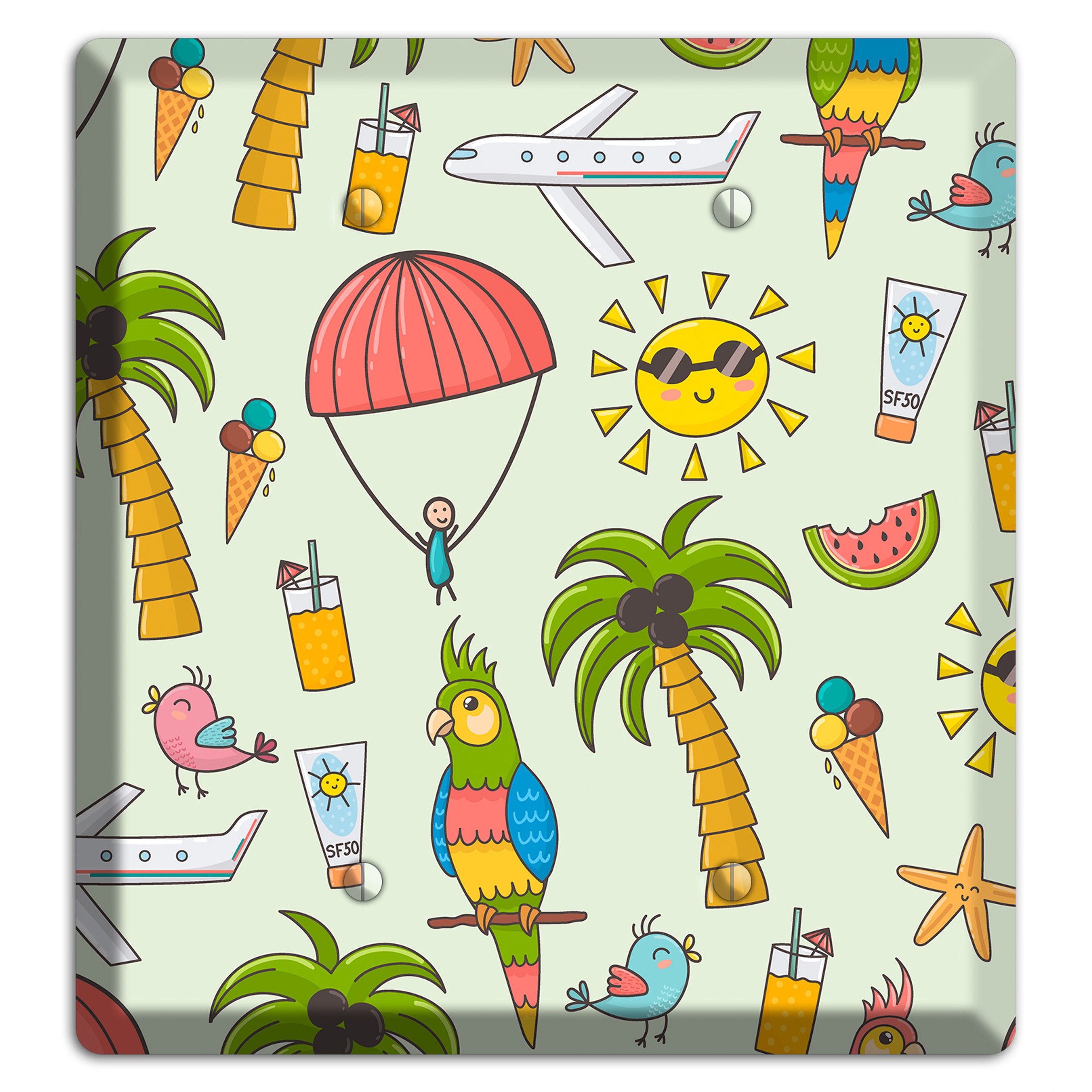 Tropical Vacation 2 Blank Wallplate