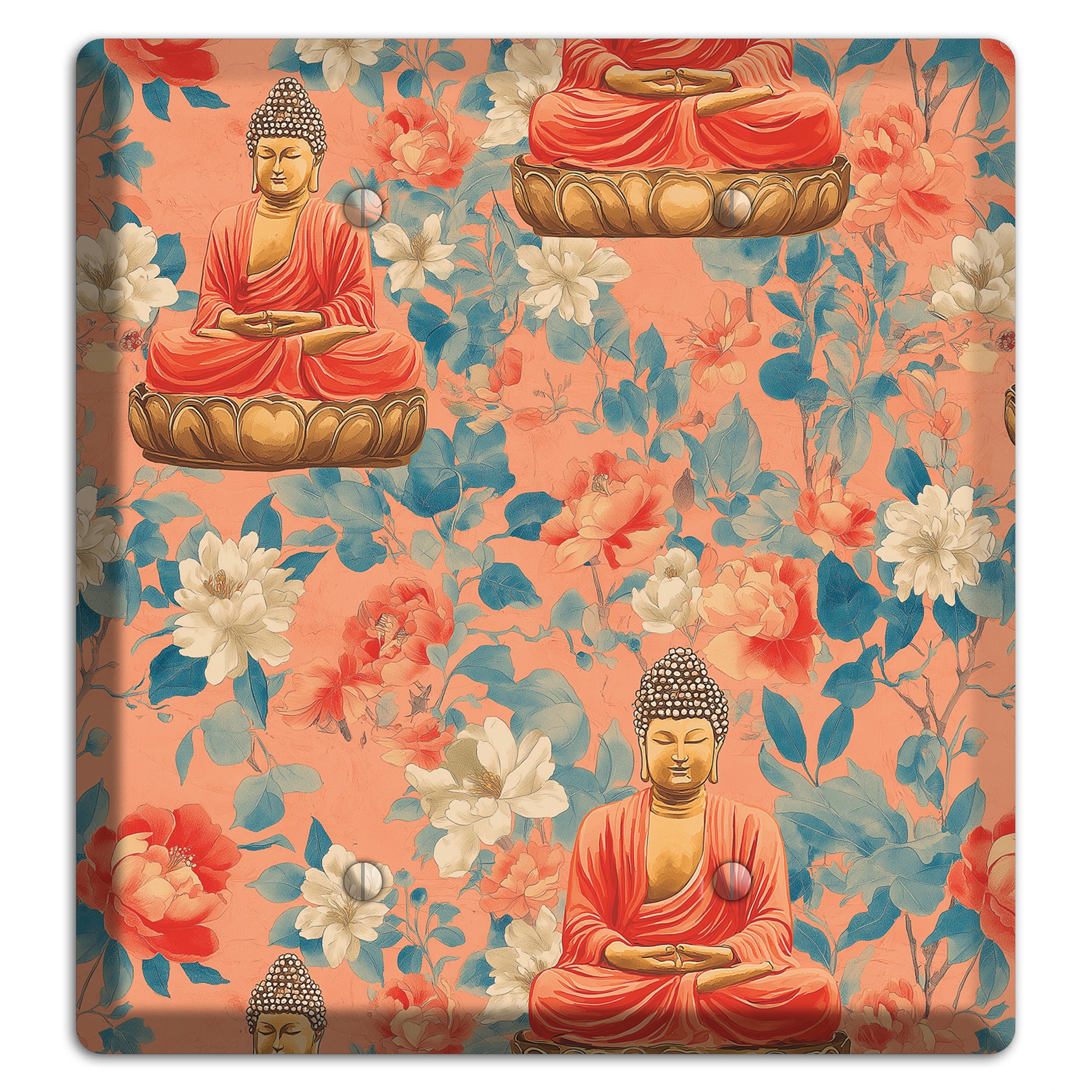 Lotus & Coral 2 Blank Wallplate