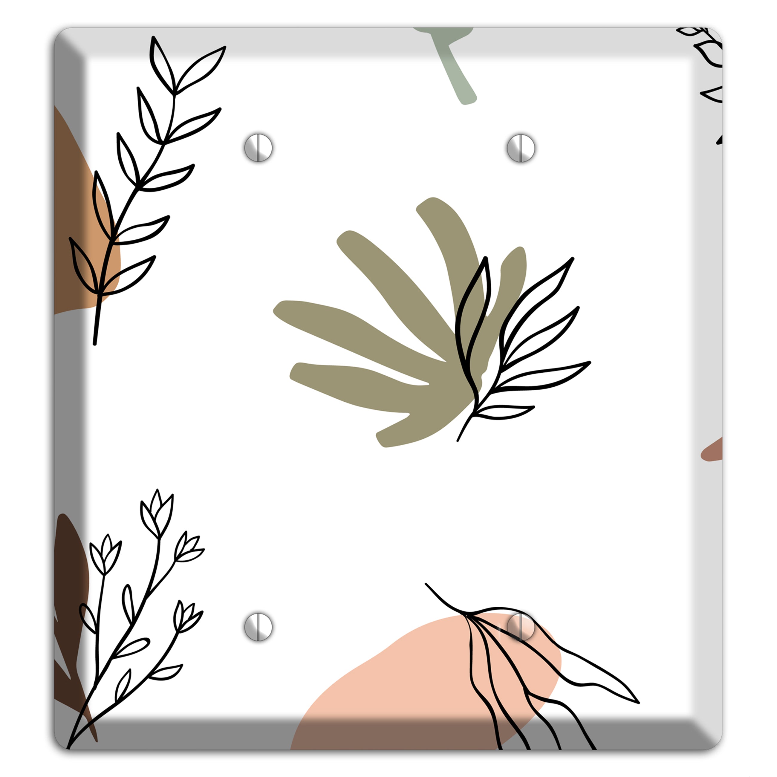 Wildflower & Clay 2 Blank Wallplate