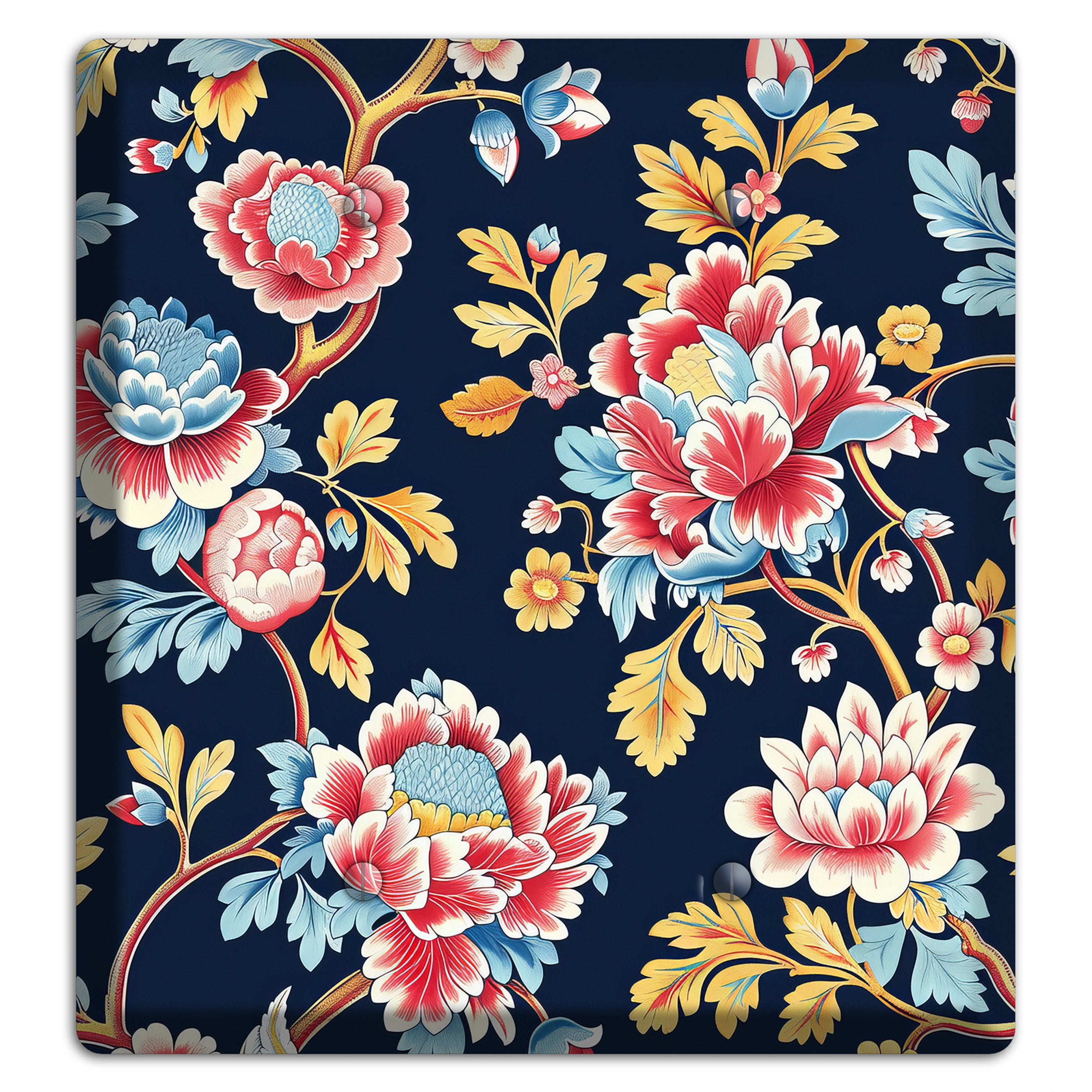 Midnight Garden Bloom 2 Blank Wallplate