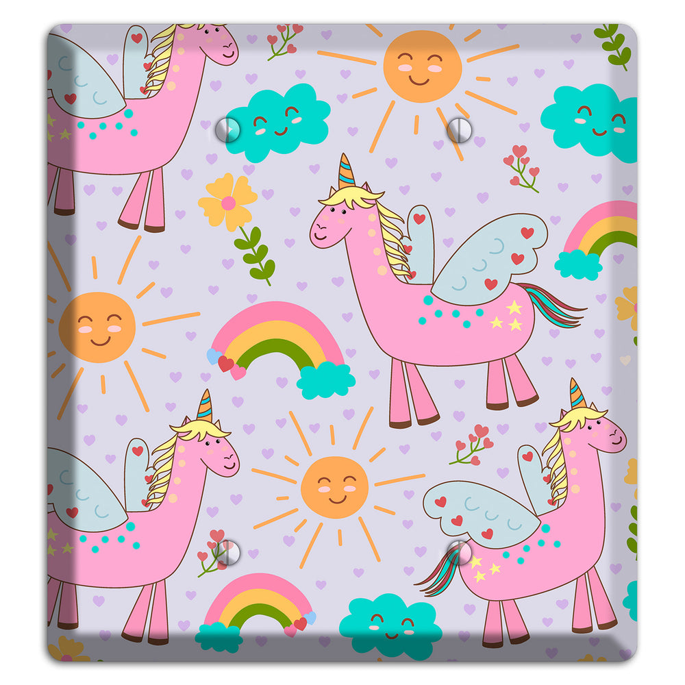 Magic Meadow (Lavender) 2 Blank Wallplate
