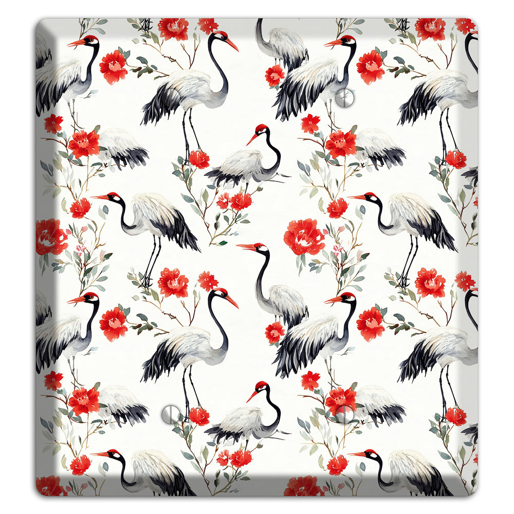 Scarlet Plume Garden 2 Blank Wallplate