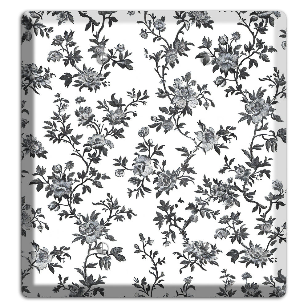Ink & Ivory Trellis 2 Blank Wallplate