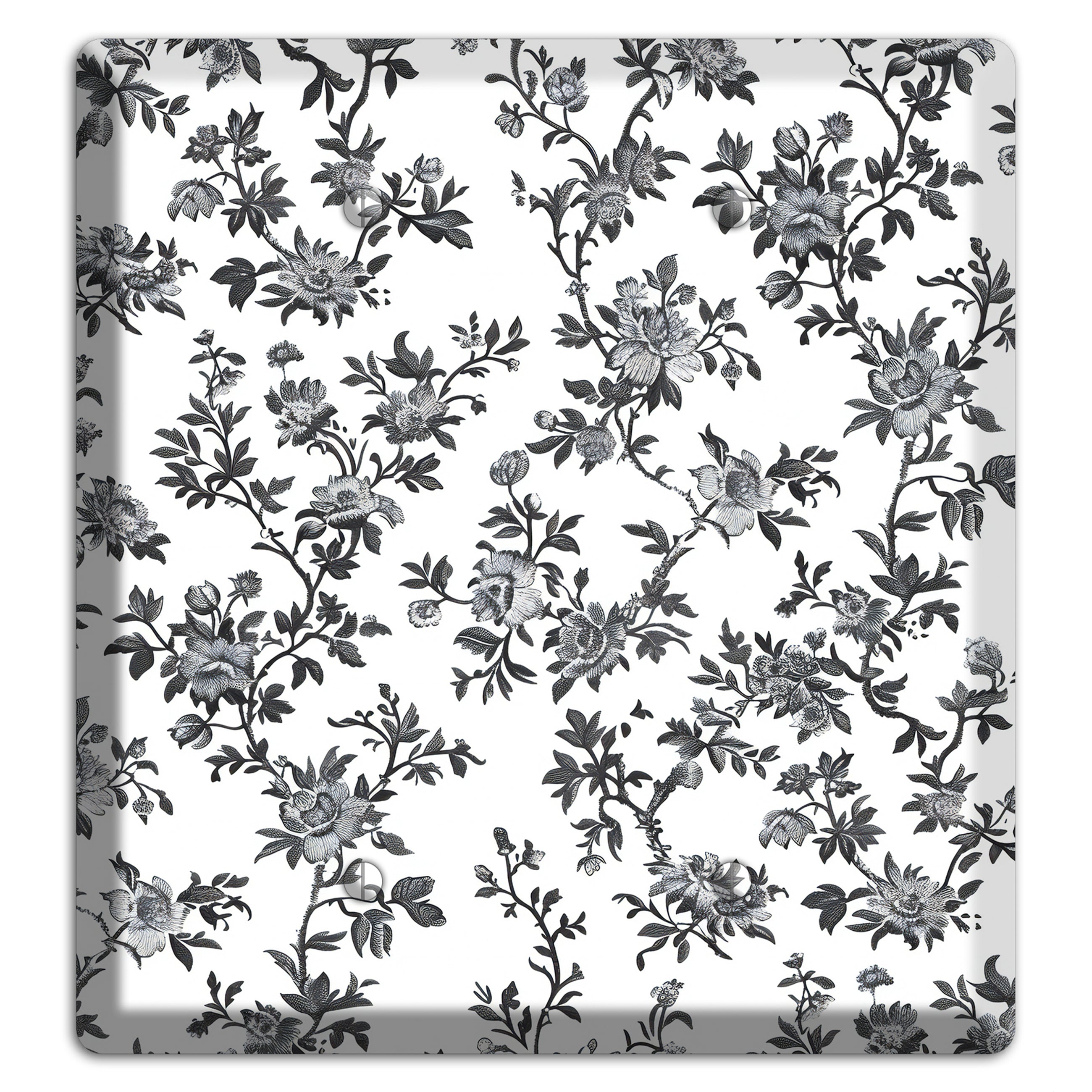 Ink & Ivory Trellis 2 Blank Wallplate