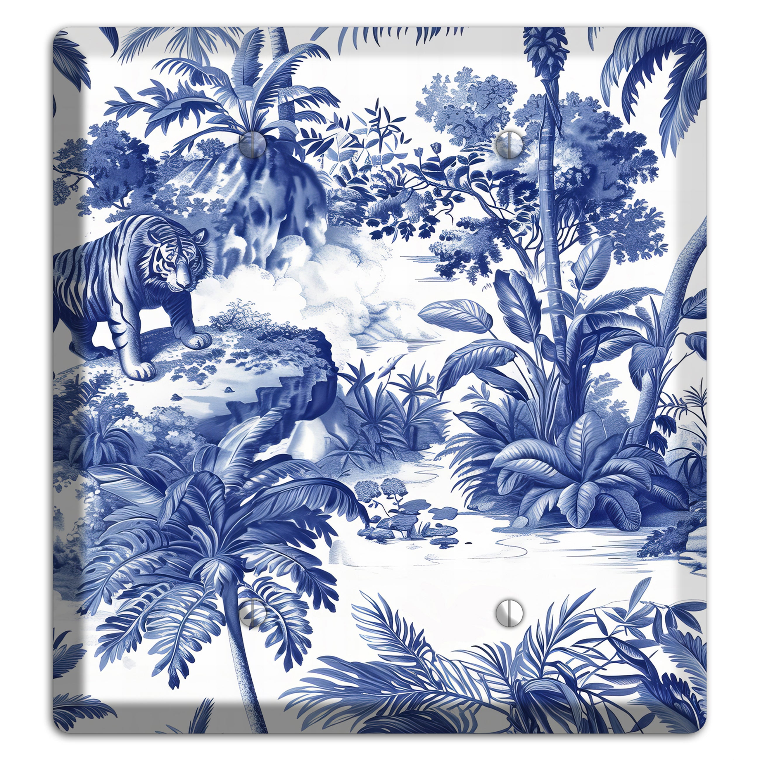 Bengal & Palm 2 Blank Wallplate