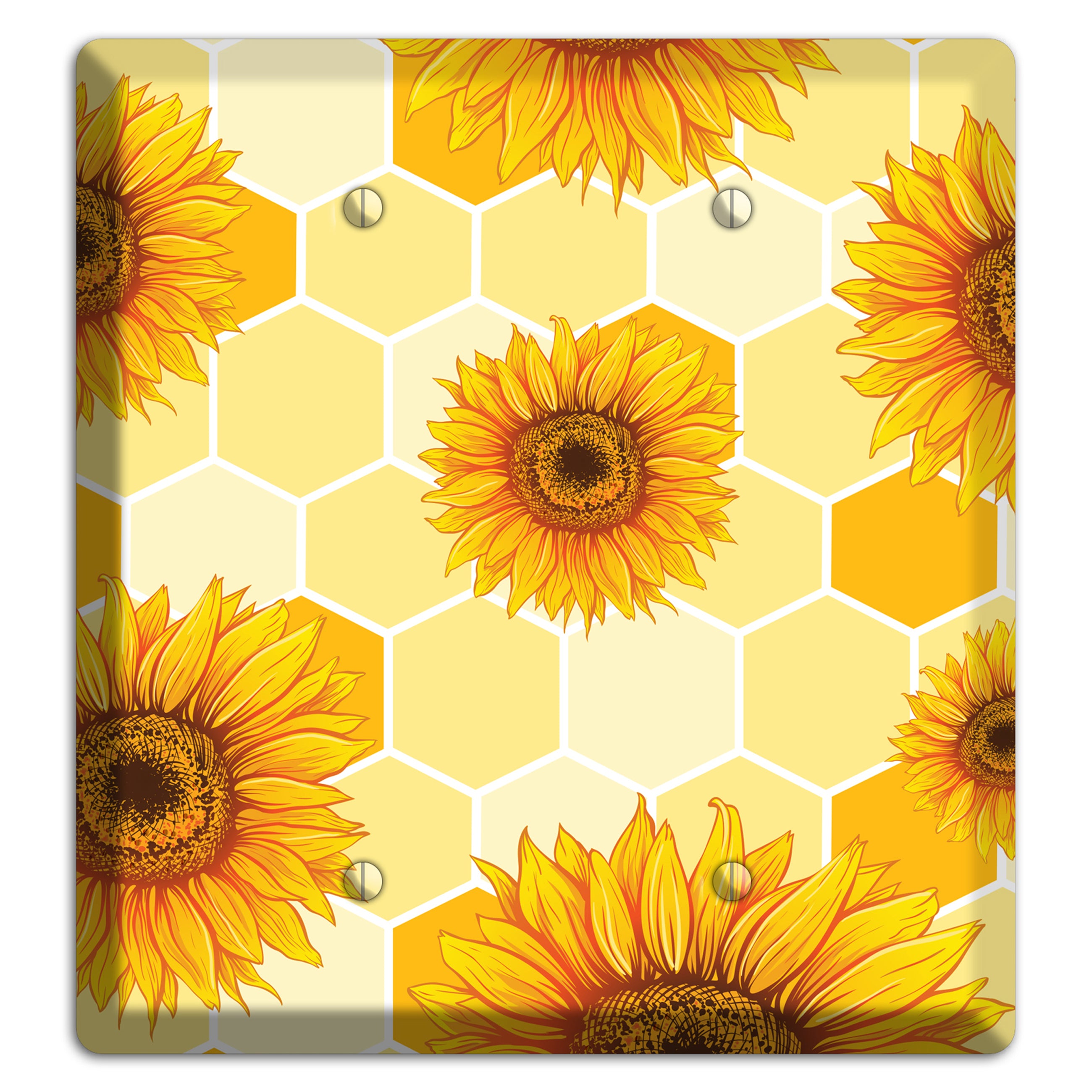 Sunflower & Comb 2 Blank Wallplate