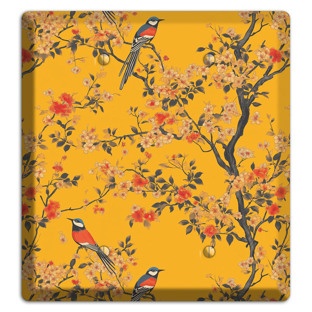 Blossom & Plume 2 Blank Wallplate