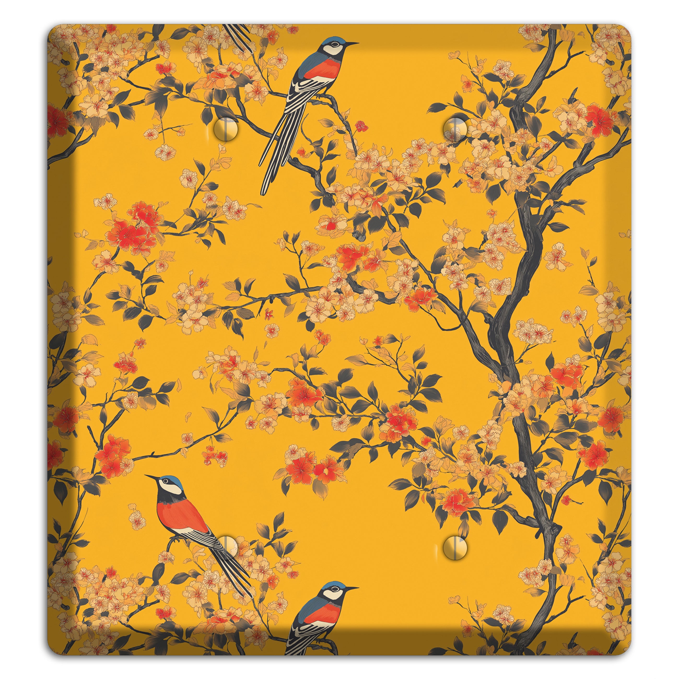 Blossom & Plume 2 Blank Wallplate