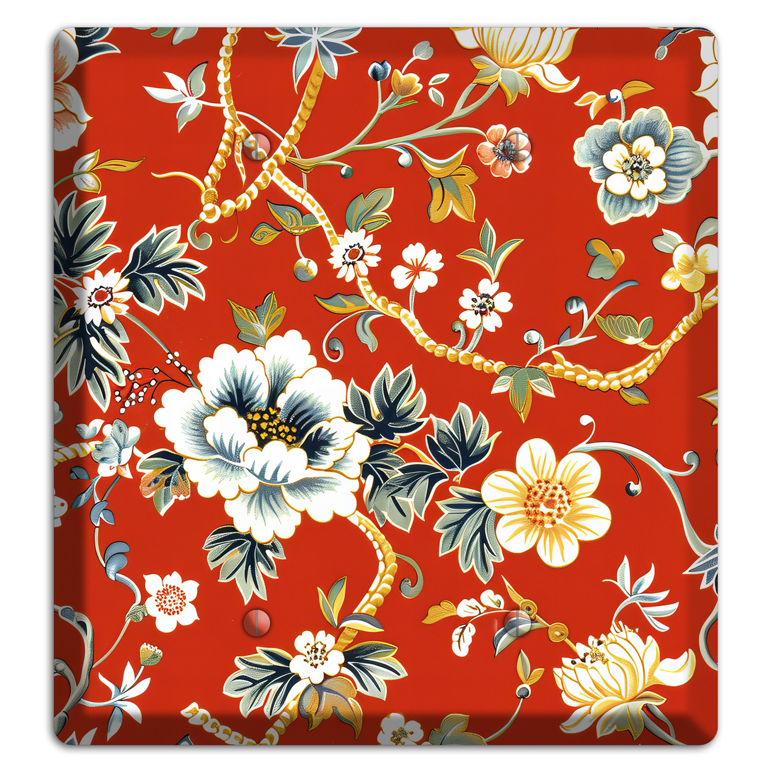 Crimson Garden Reverie 2 Blank Wallplate