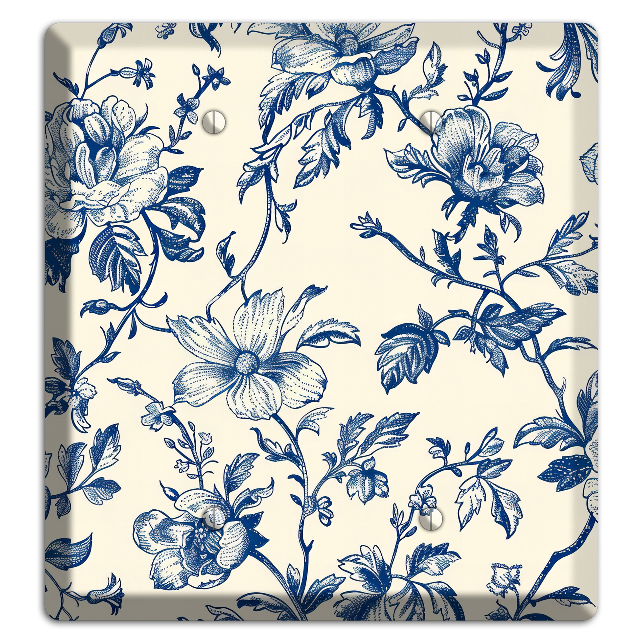 Garden Indigo Reverie 2 Blank Wallplate