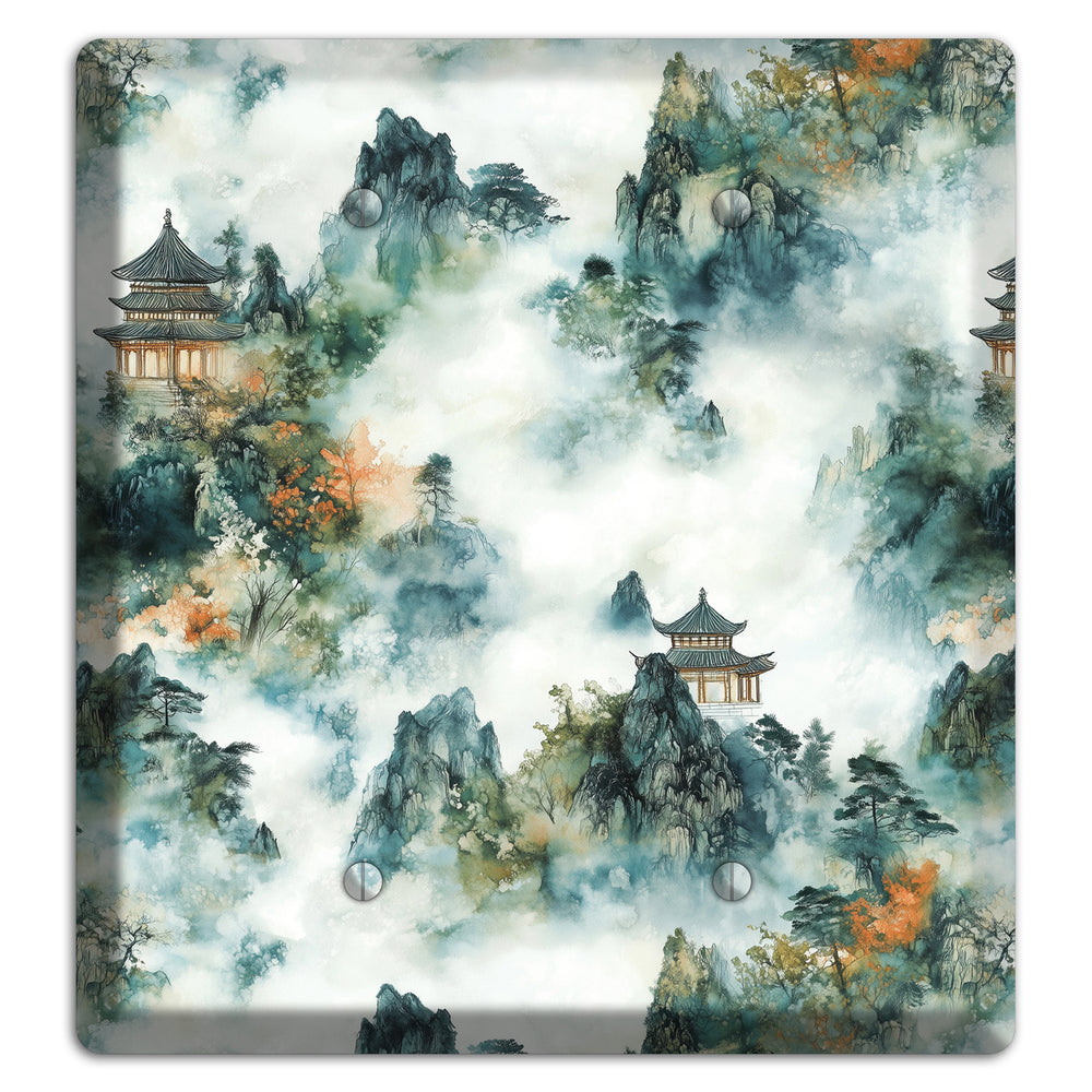 Pavilions in the Mist 2 Blank Wallplate