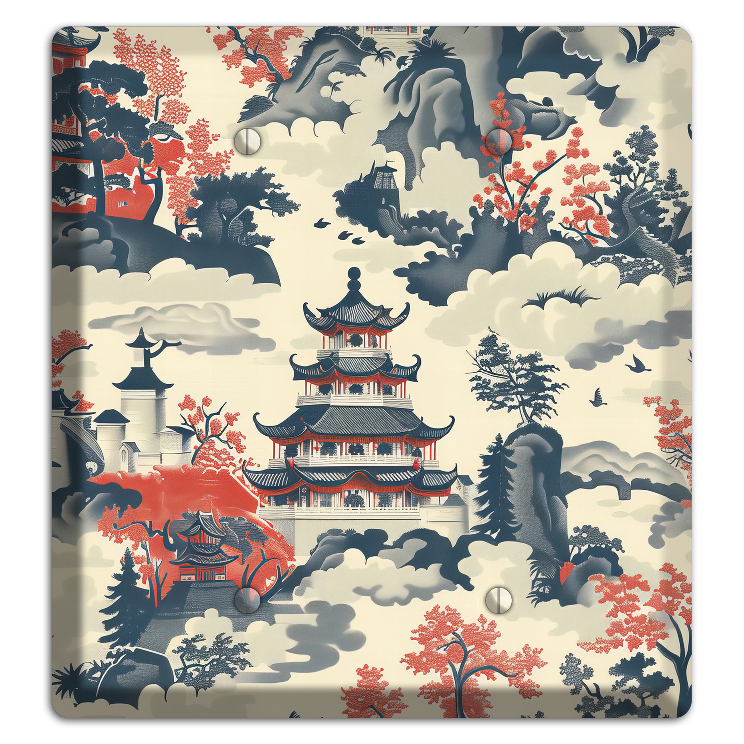 Ink & Ember Pagoda 2 Blank Wallplate