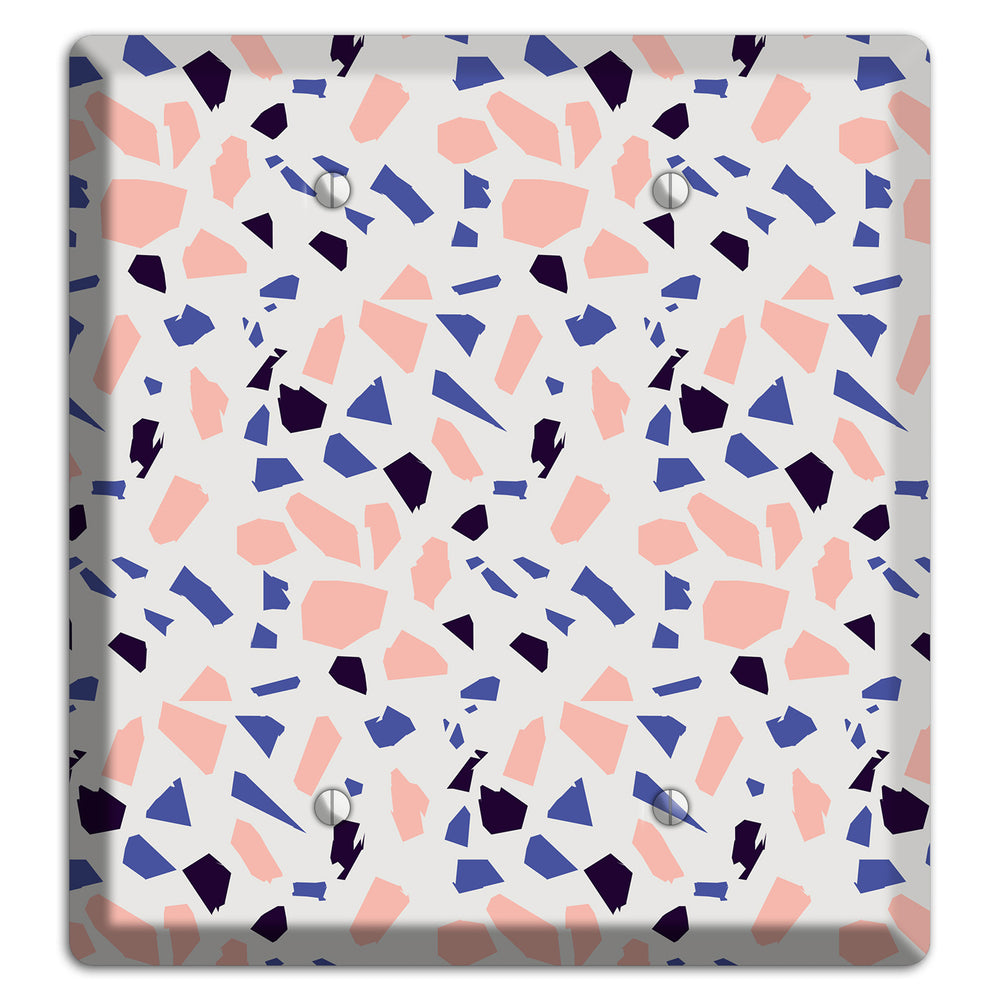 Coral Indigo Burst 2 Blank Wallplate