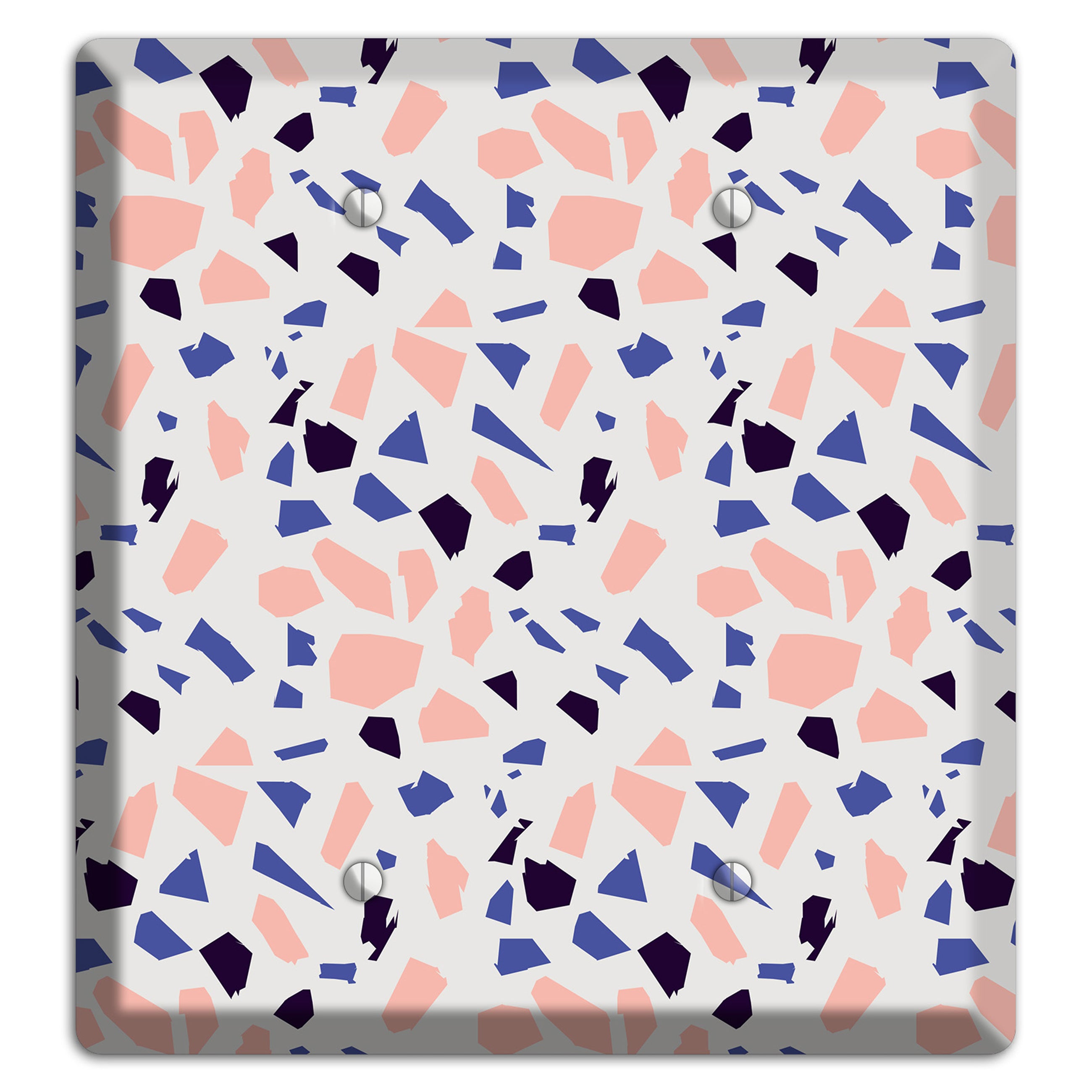Coral Indigo Burst 2 Blank Wallplate