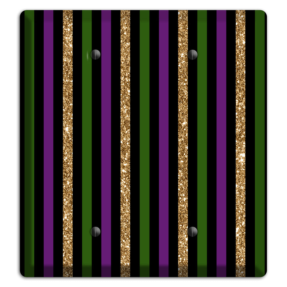 Carnival Stripes: Noir 2 Blank Wallplate
