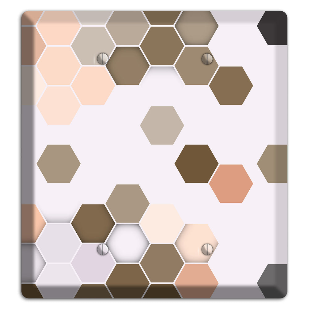 Clay & Terracotta Geometric Tiling 2 Blank Wallplate