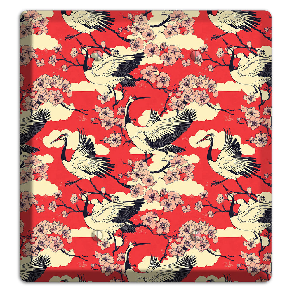 Crimson Blossom Ascent 2 Blank Wallplate