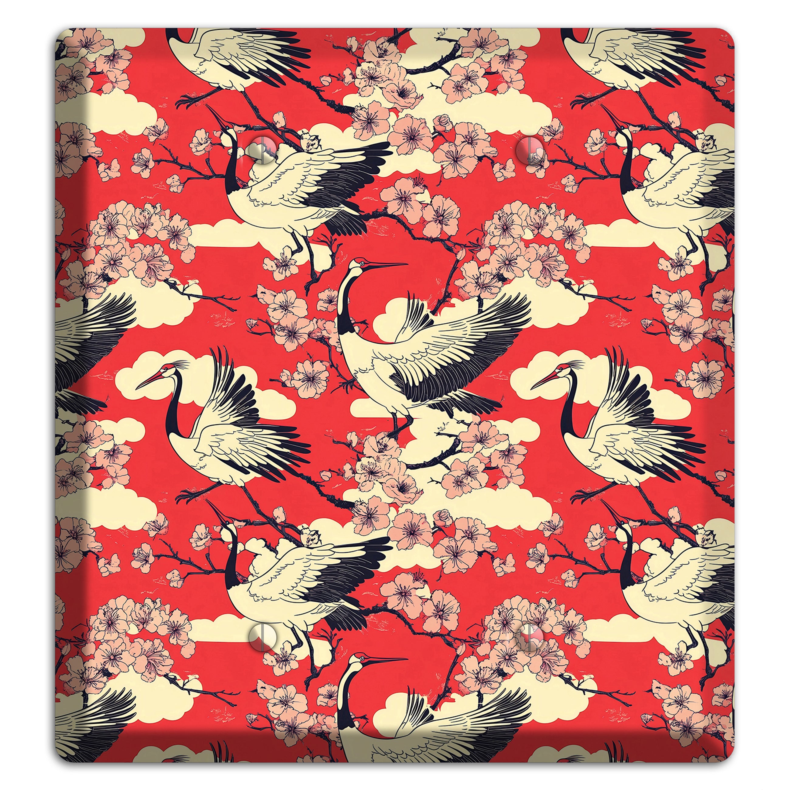 Crimson Blossom Ascent 2 Blank Wallplate