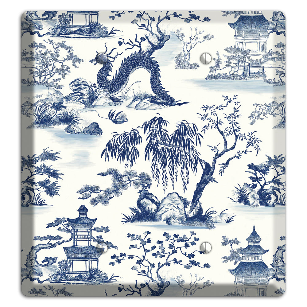 Dragon & Pagoda 2 Blank Wallplate