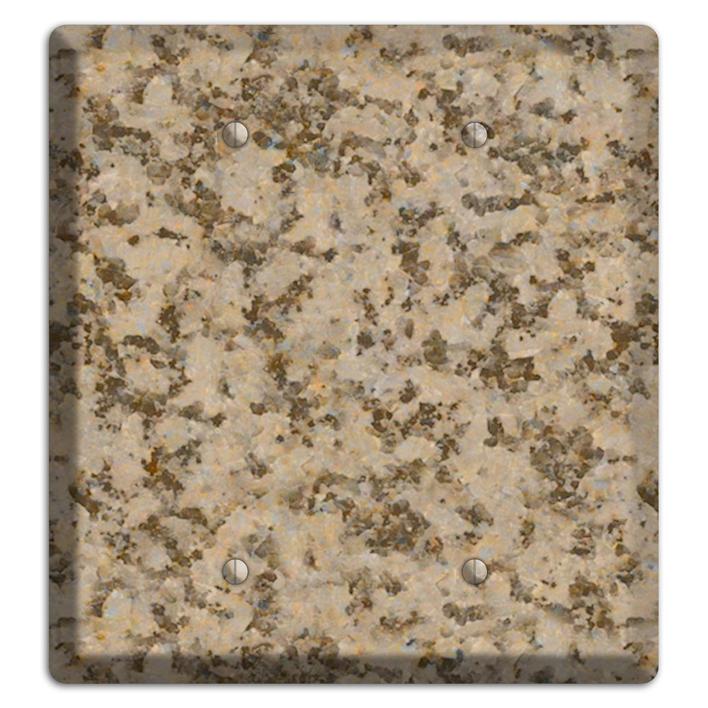 Giallo Santa Cecilia Granite 2 Blank Wallplate
