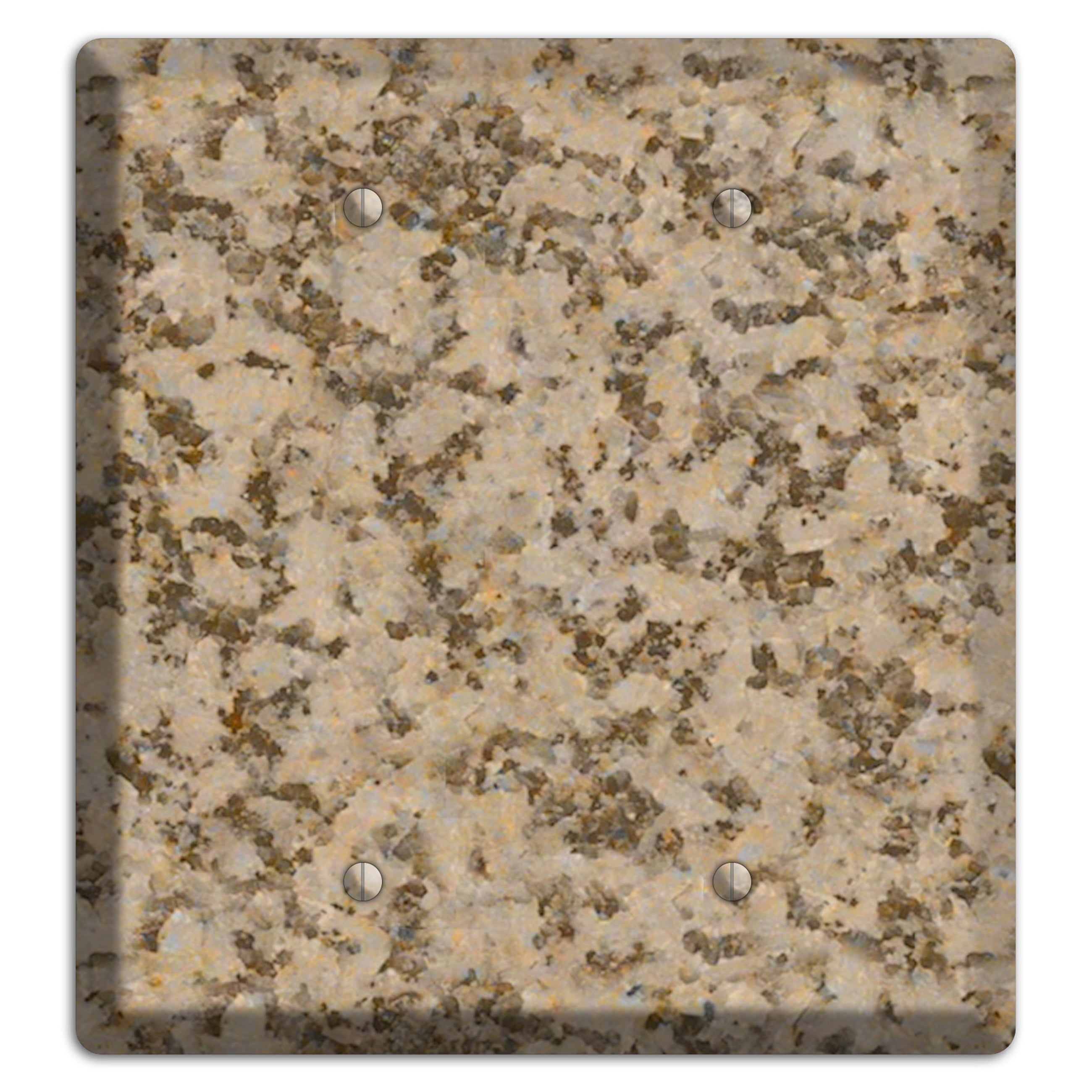 Giallo Santa Cecilia Granite 2 Blank Wallplate