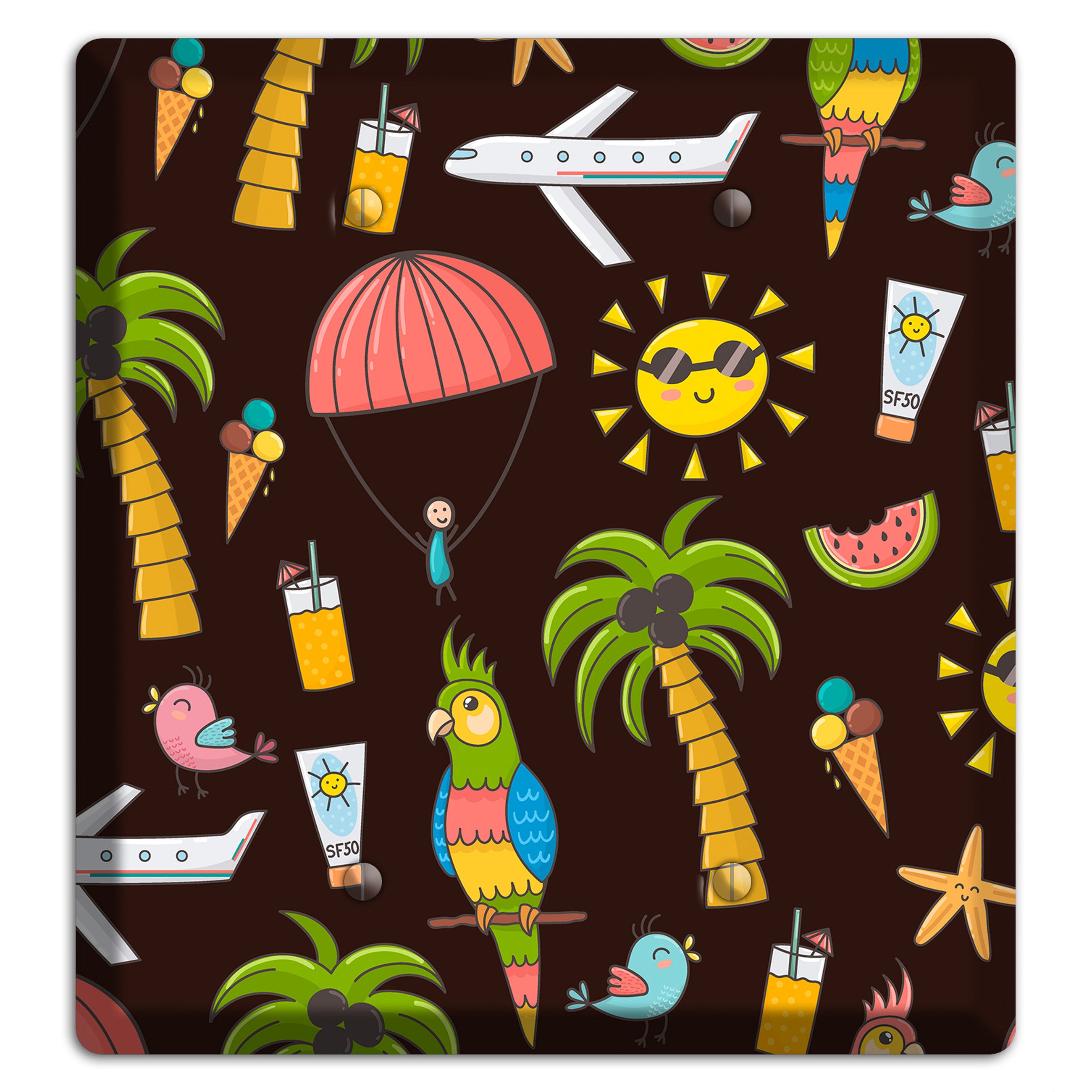 Sunset Tropics 2 Blank Wallplate