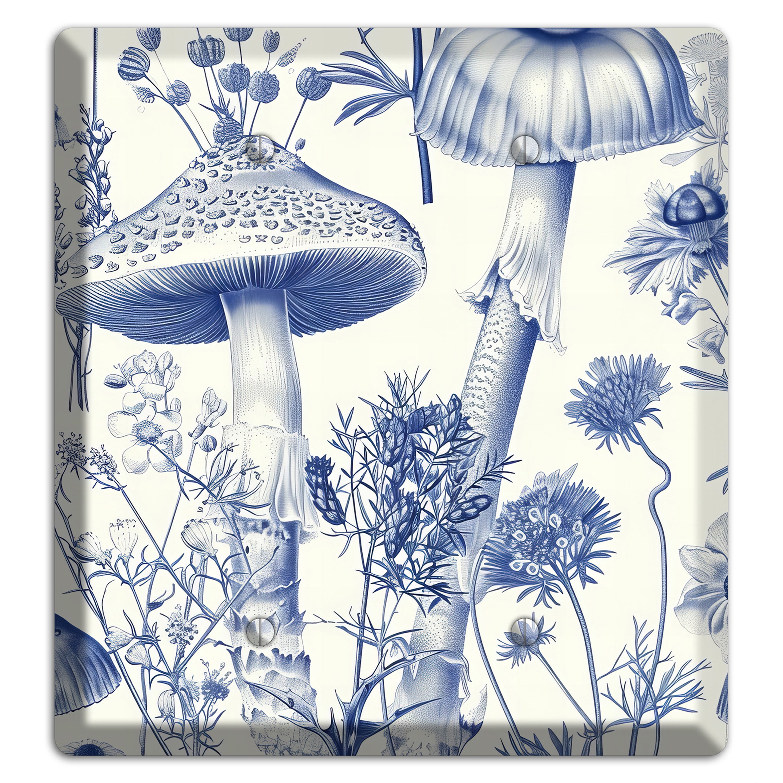 Cobalt Spore Garden 2 Blank Wallplate