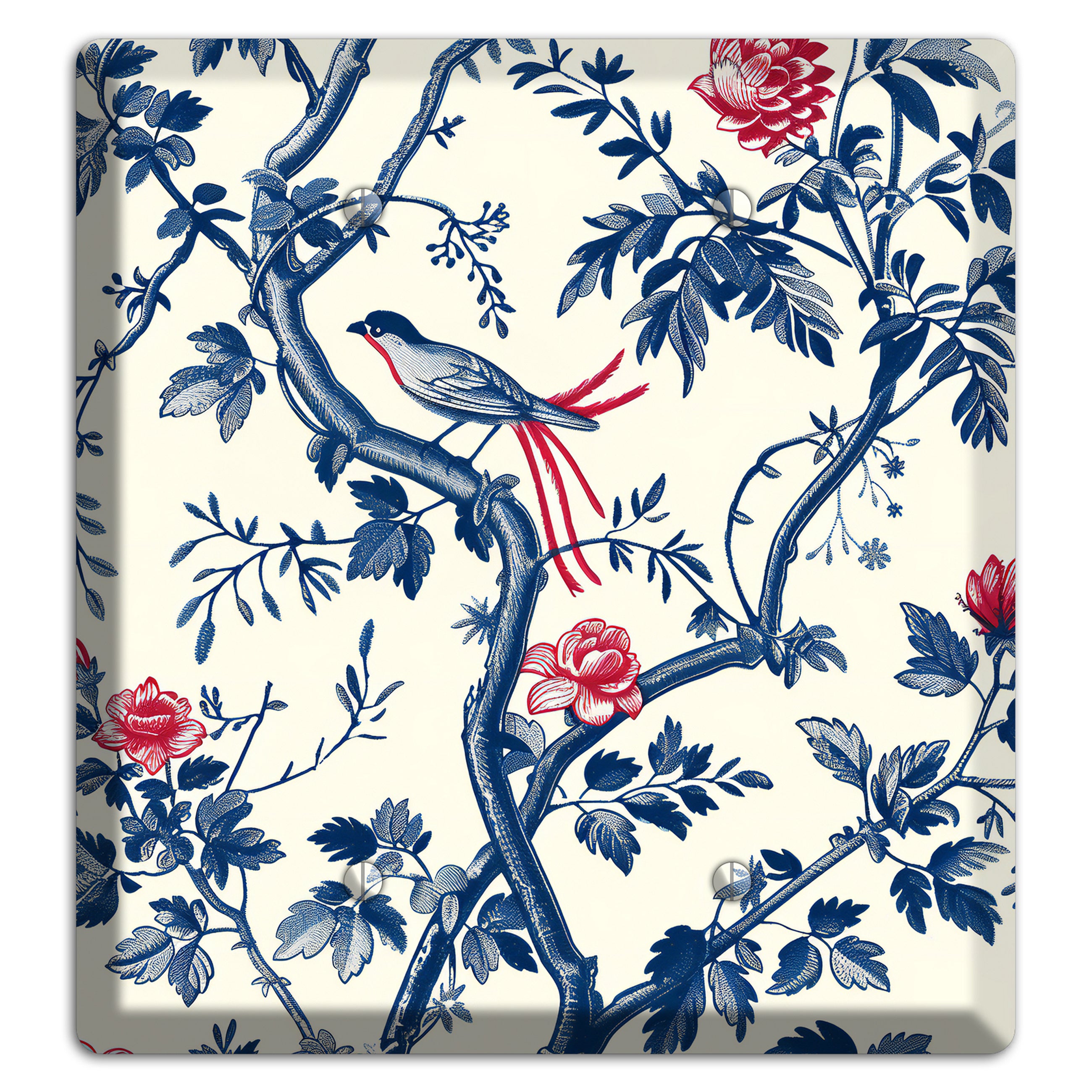 Crimson Wing Reverie 2 Blank Wallplate
