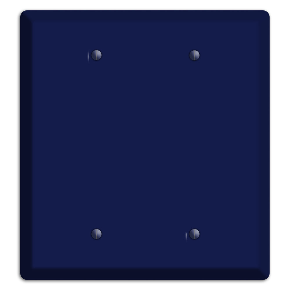 Baxter Midnight Navy Solid 2 Blank Wallplate