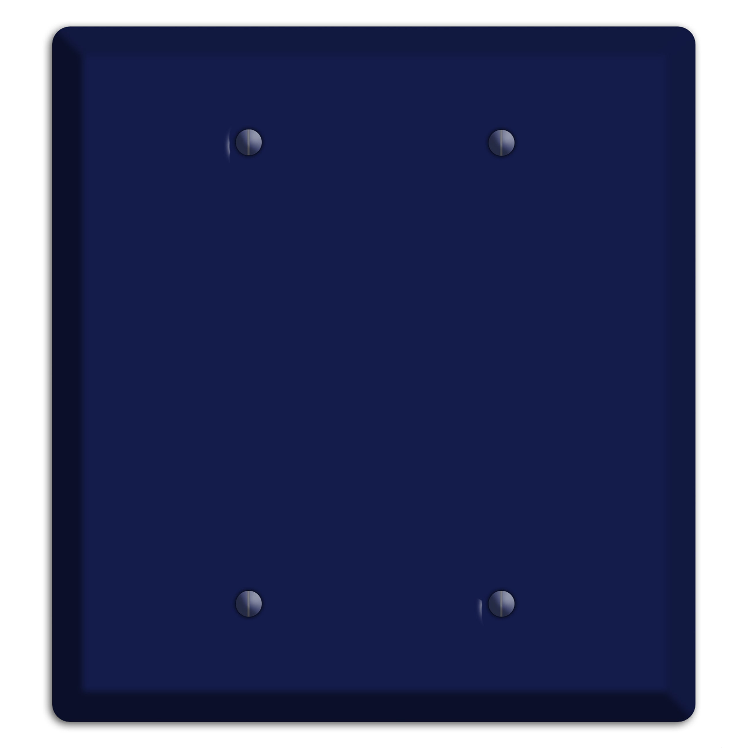 Baxter Midnight Navy Solid 2 Blank Wallplate