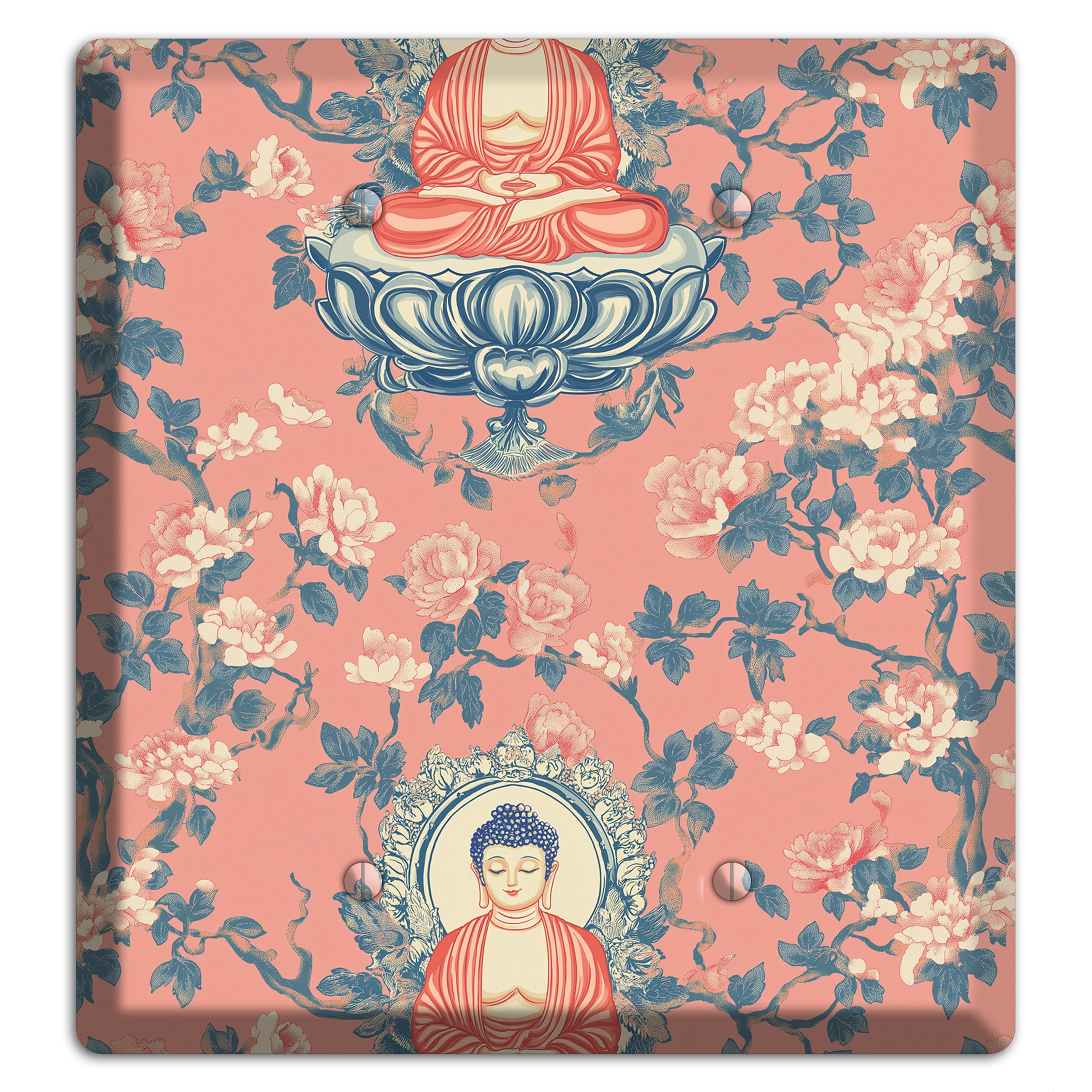 Lotus & Blossom 2 Blank Wallplate