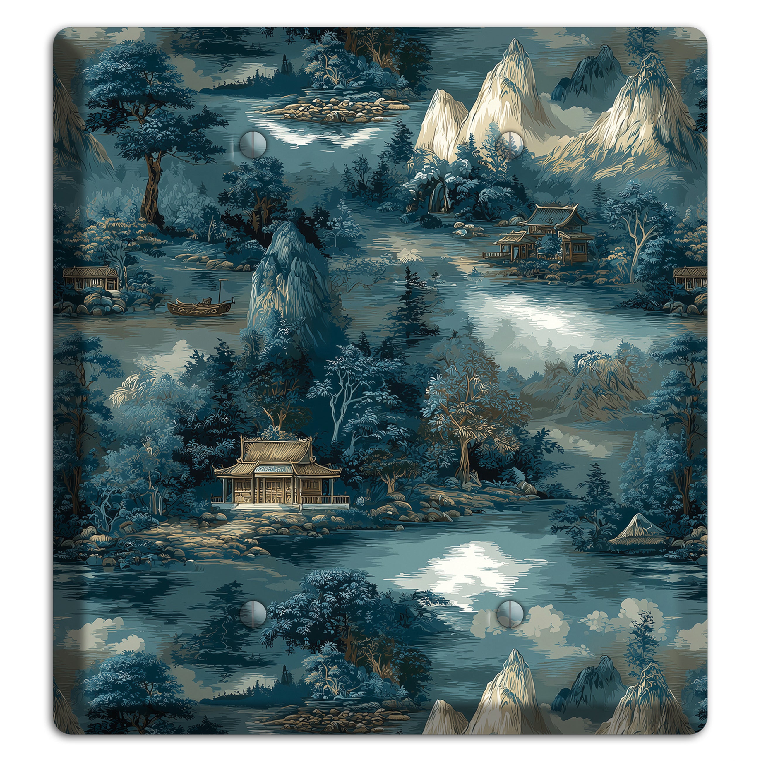 River Mist Refuge 2 Blank Wallplate