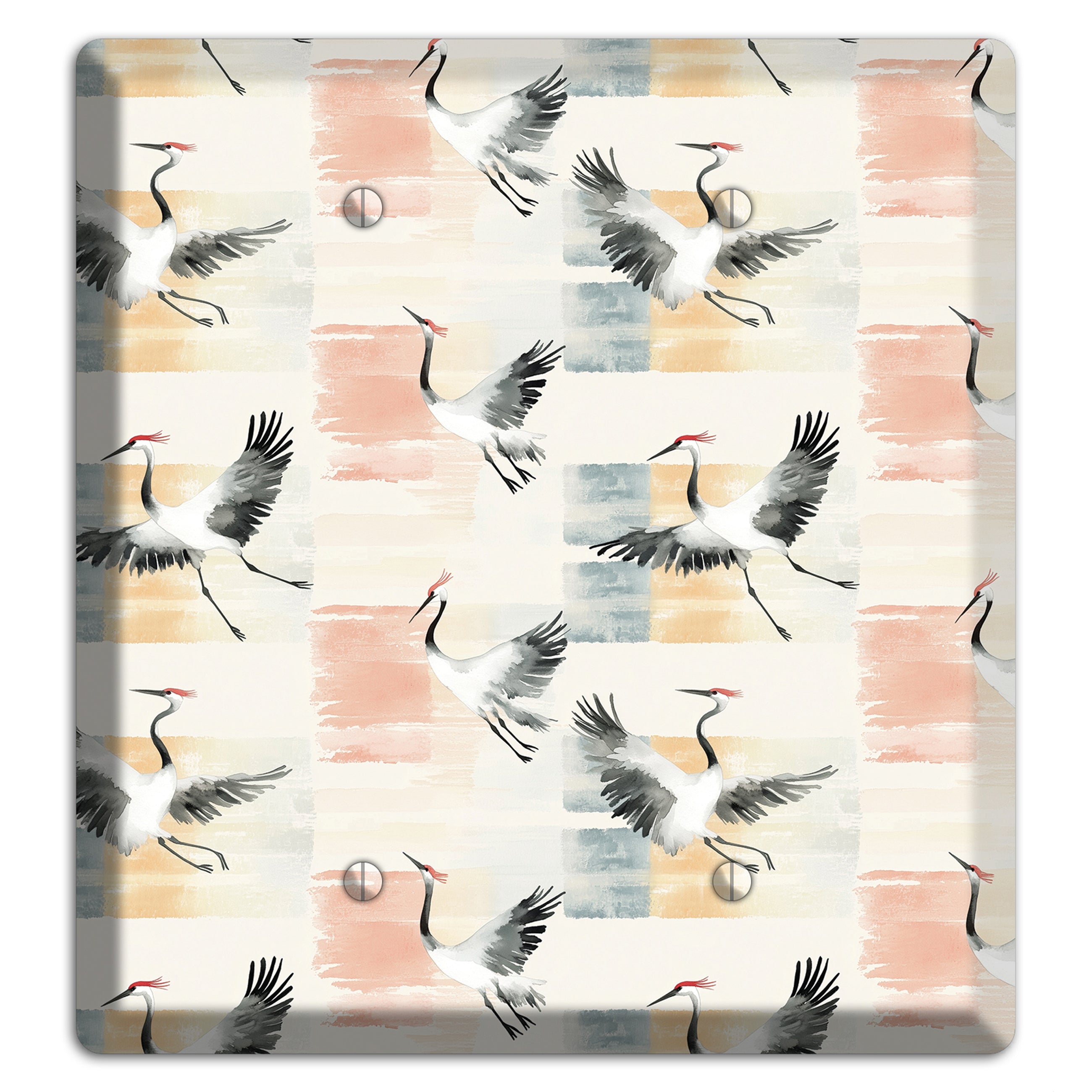 Blush Patchwork Flight 2 Blank Wallplate