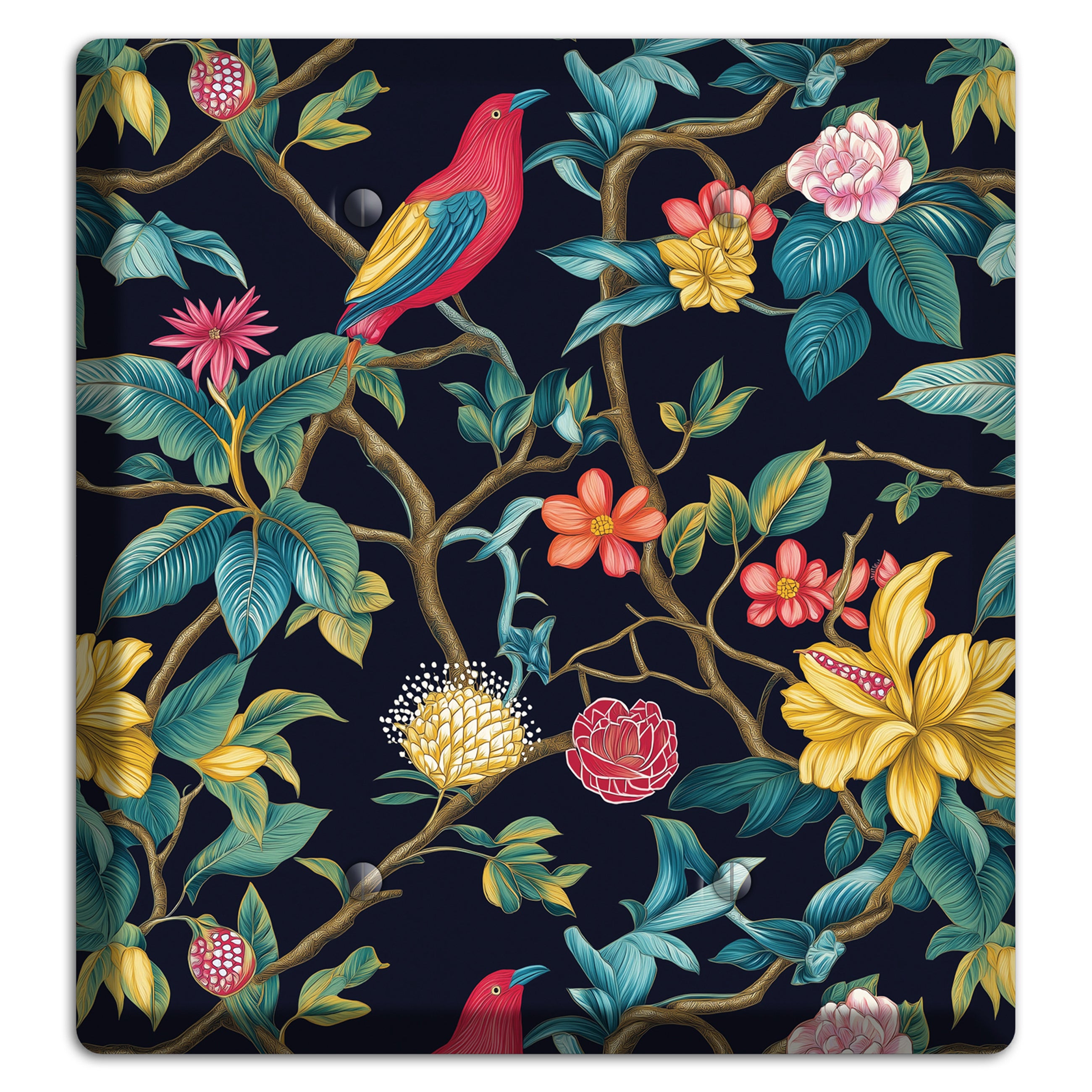 Scarlet Perch 2 Blank Wallplate