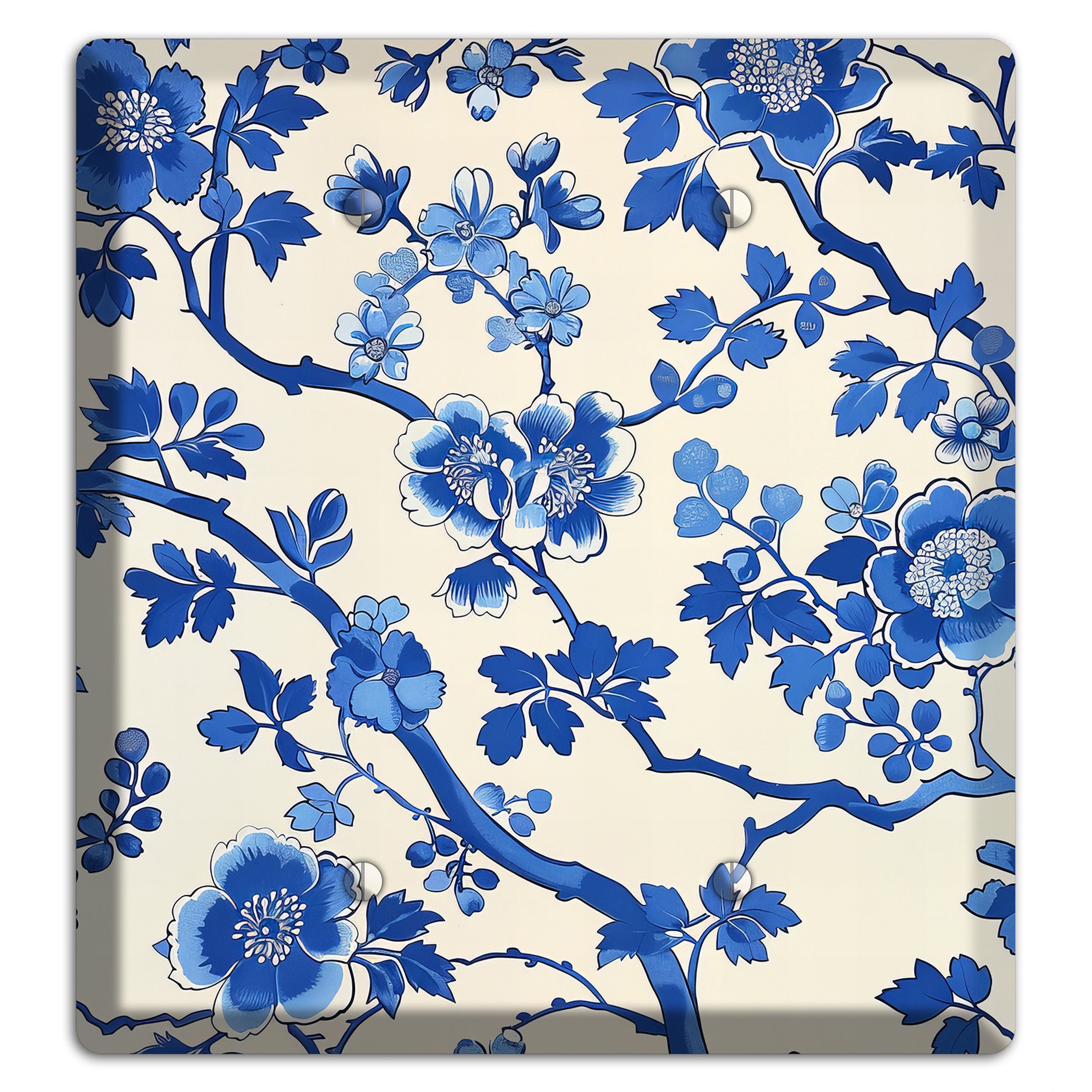 Porcelain Garden Bloom 2 Blank Wallplate