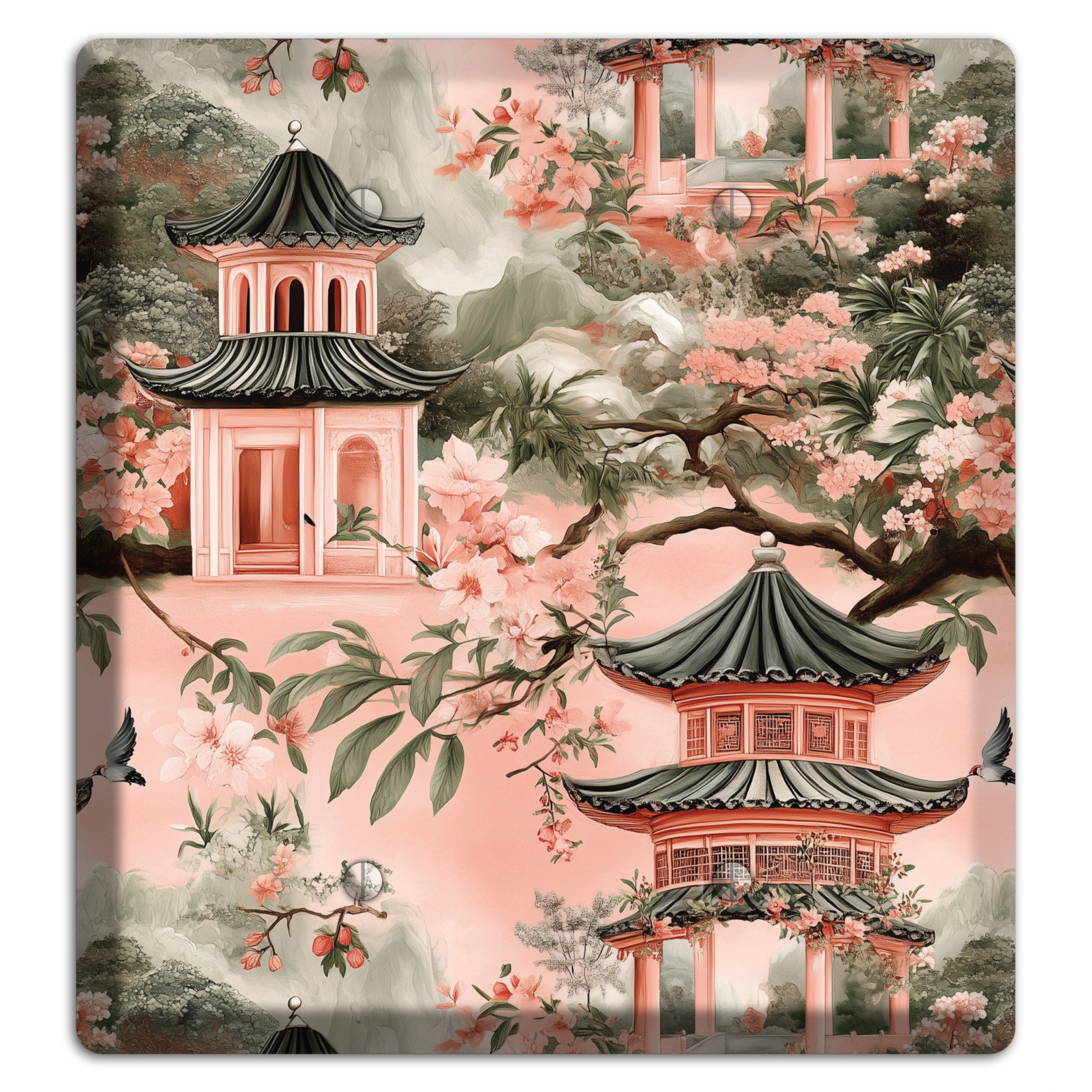 Pagoda & Plum 2 Blank Wallplate