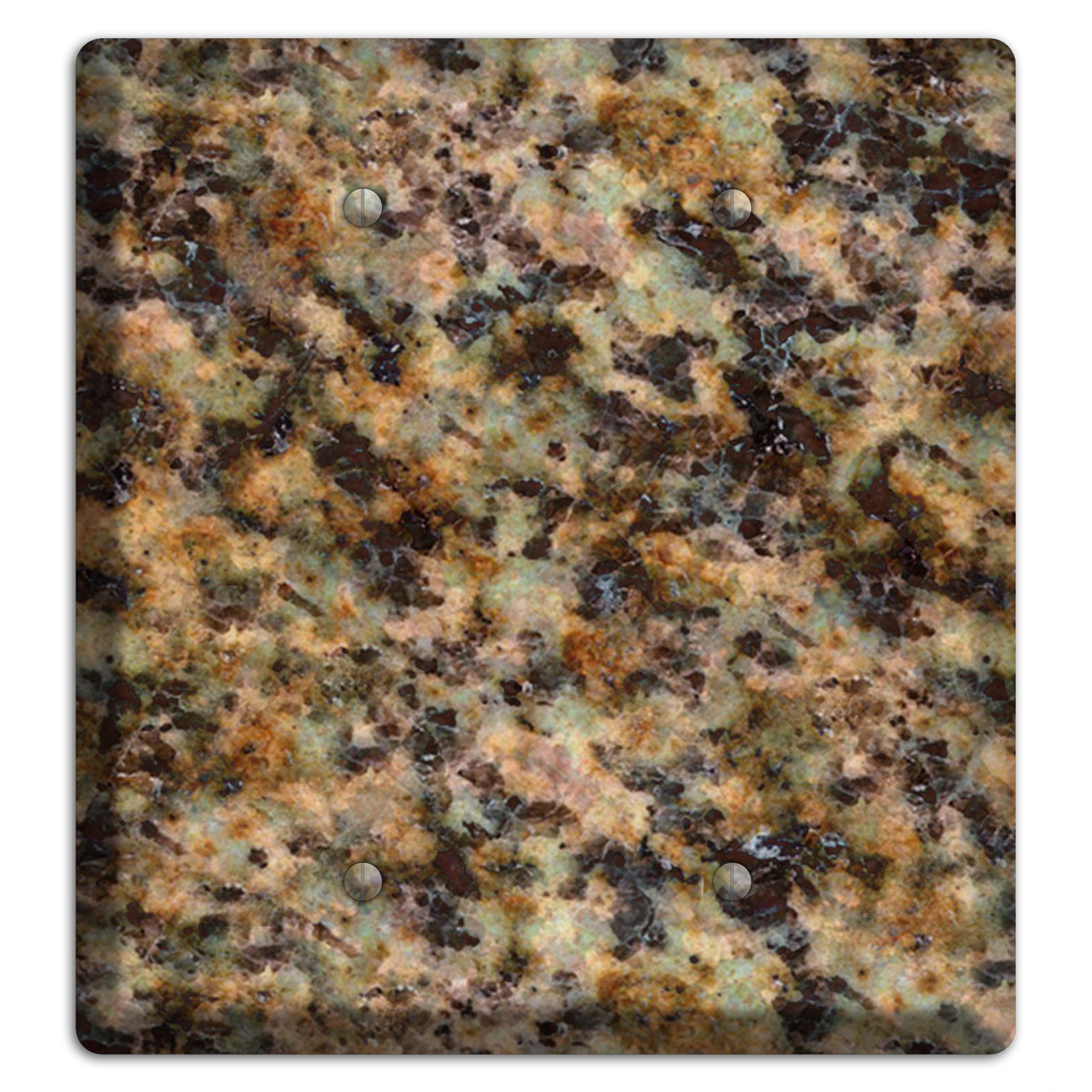 Verde Butterfly Granite 2 Blank Wallplate