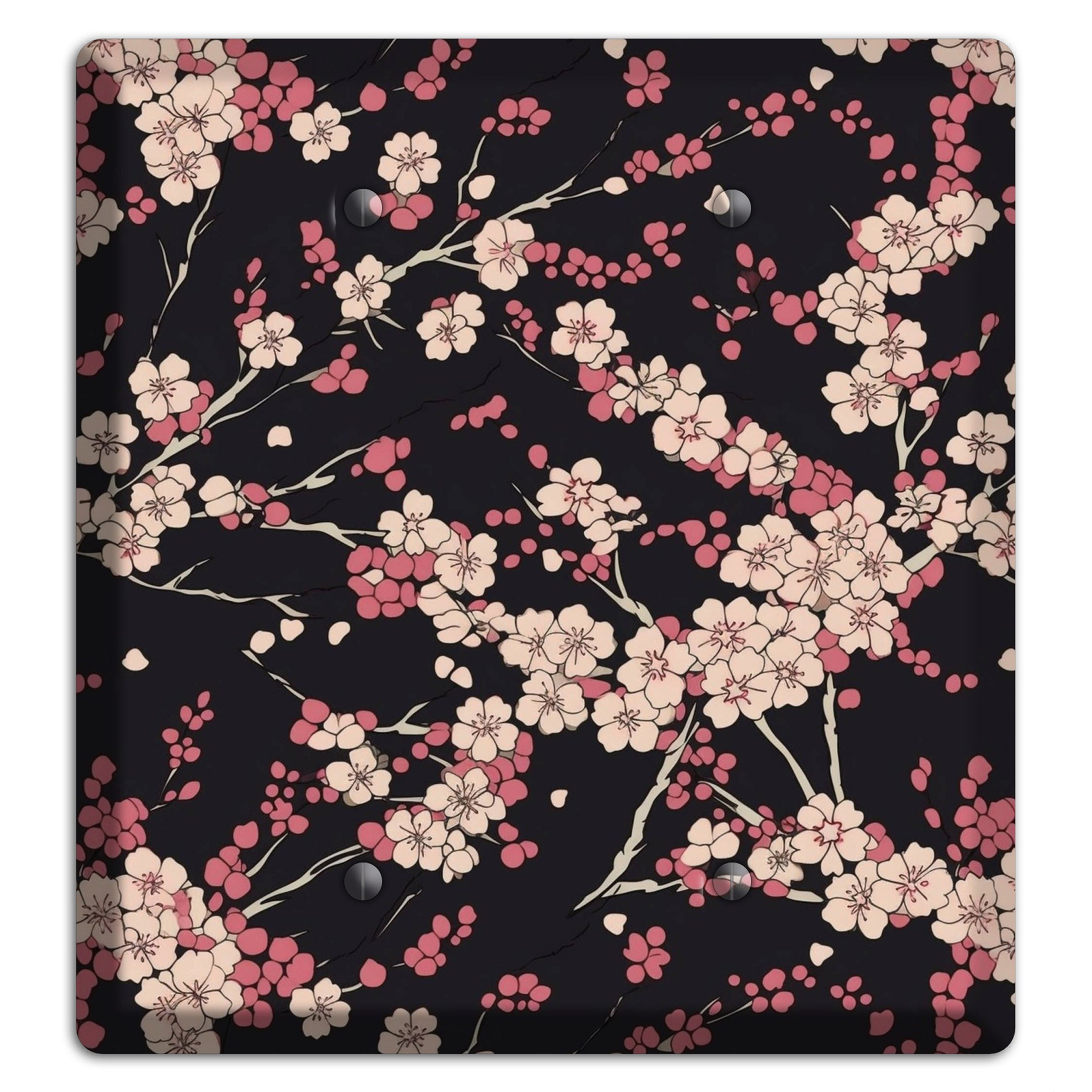 Night Blossom Drift 2 Blank Wallplate