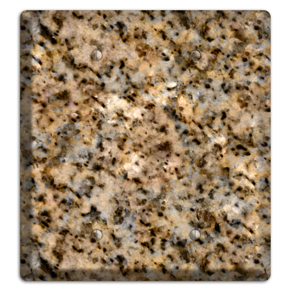 Giallo Ornamental Granite 2 Blank Wallplate