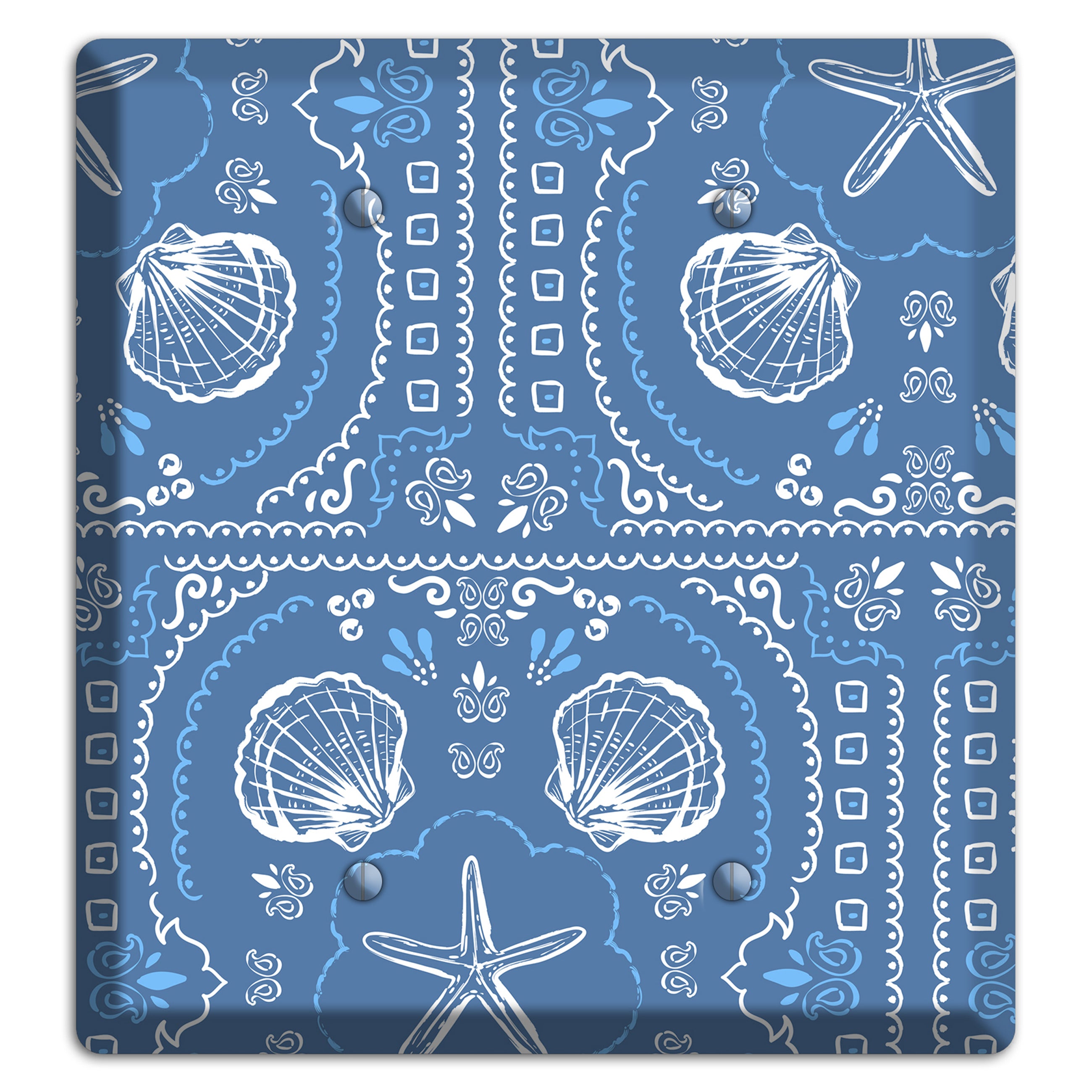 Cerulean Bandana Shore 2 Blank Wallplate