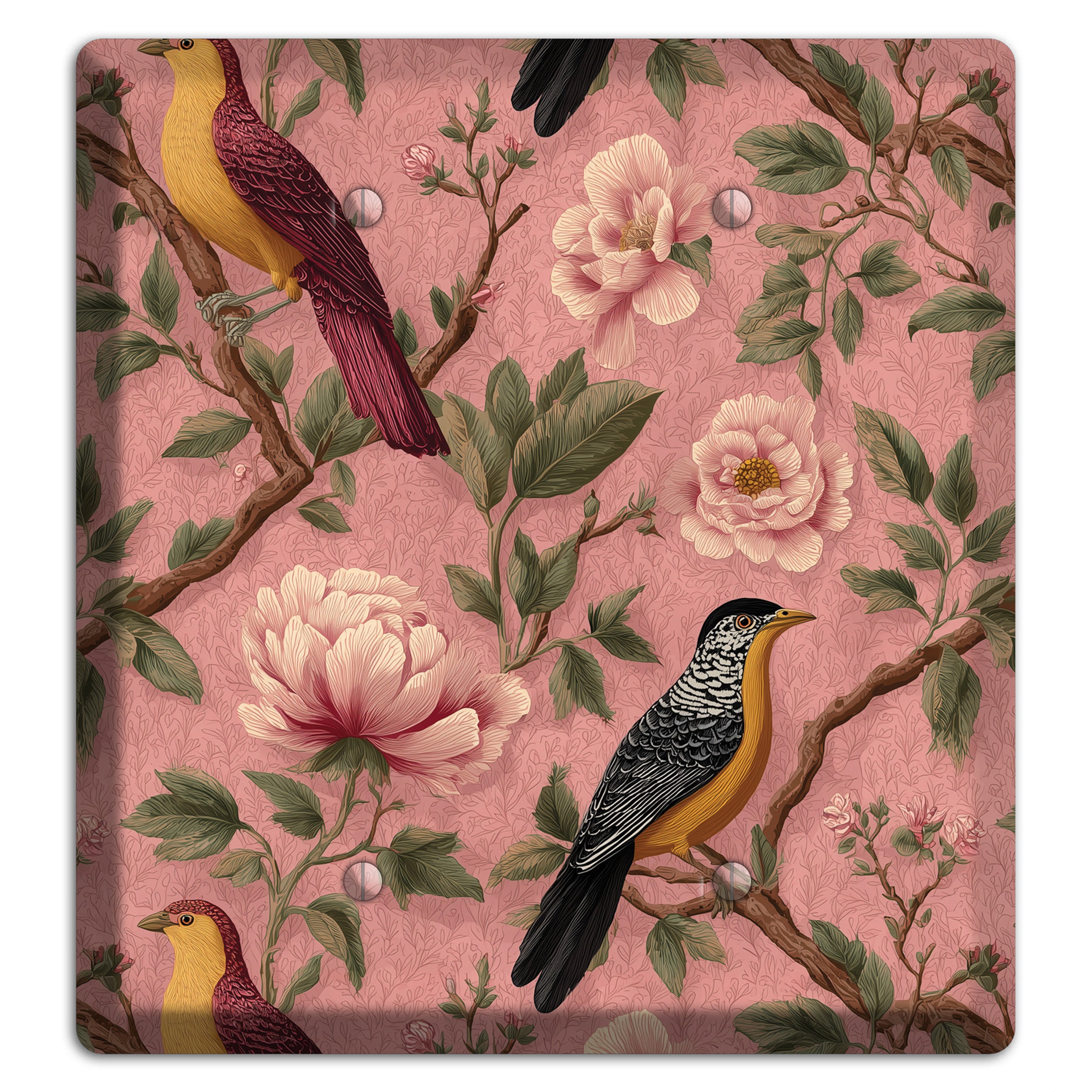 Peony & Perch 2 Blank Wallplate