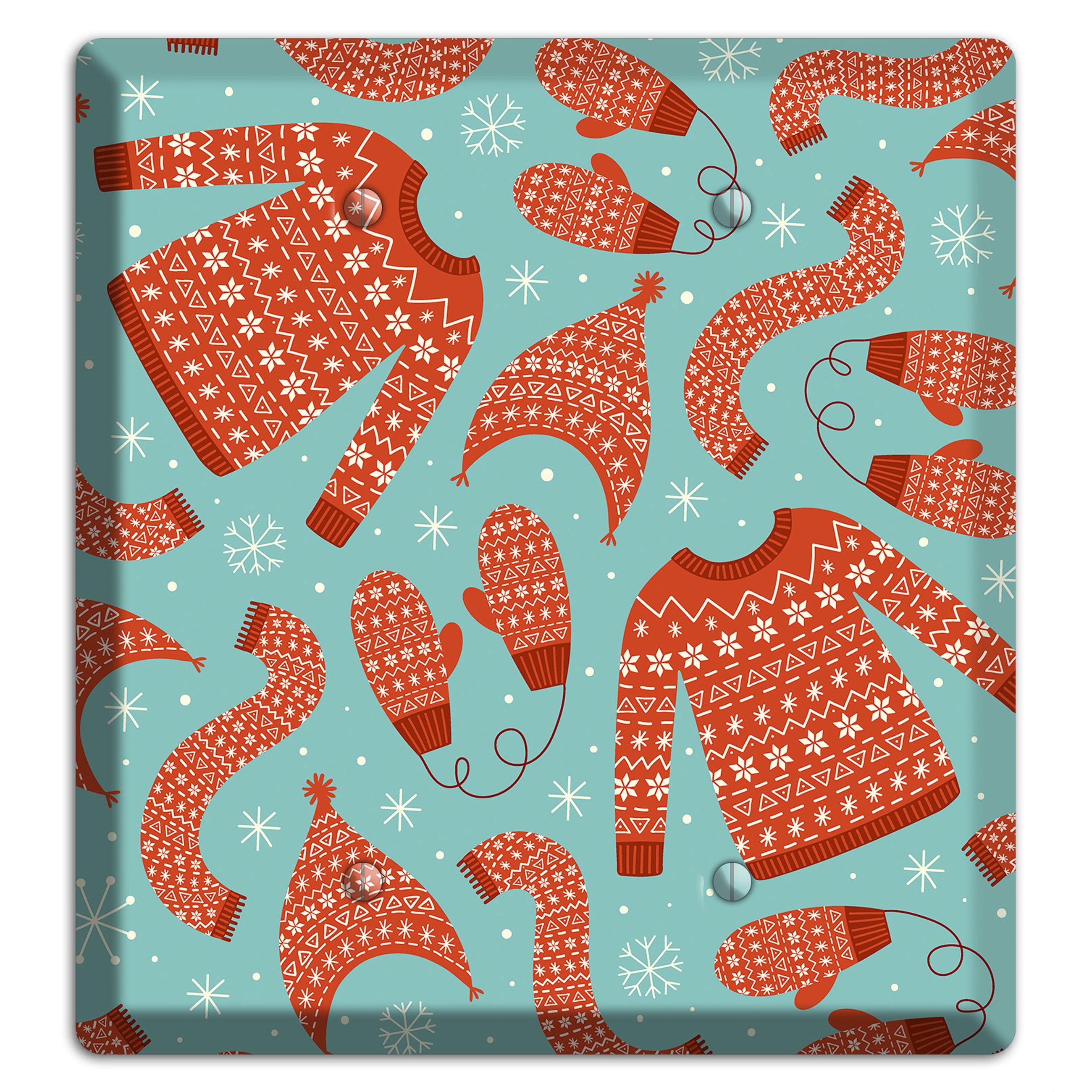 Cozy Knits & Mittens 2 Blank Wallplate