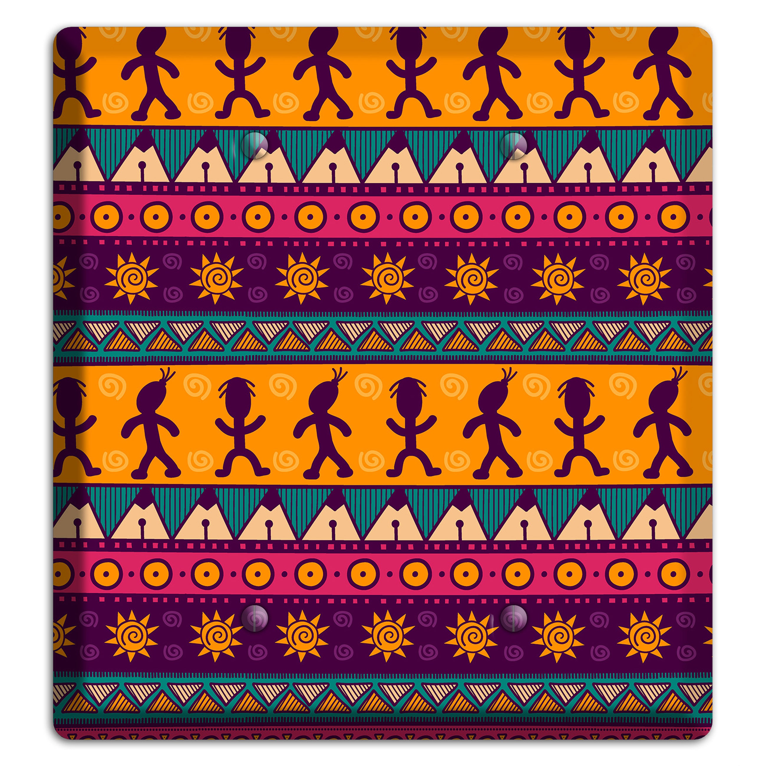 Tribal Rhythm 2 Blank Wallplate