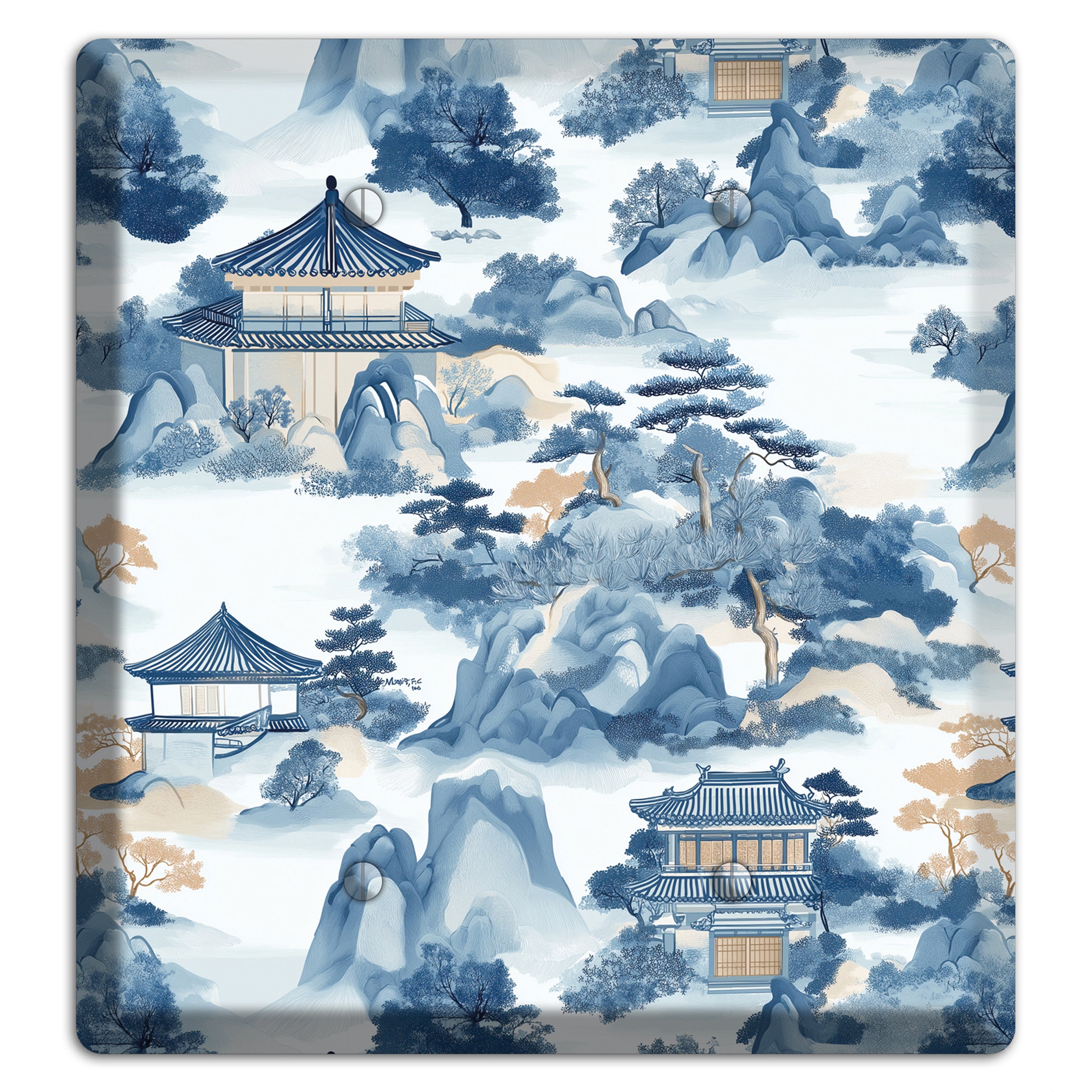 Jade Mountain Retreat 2 Blank Wallplate