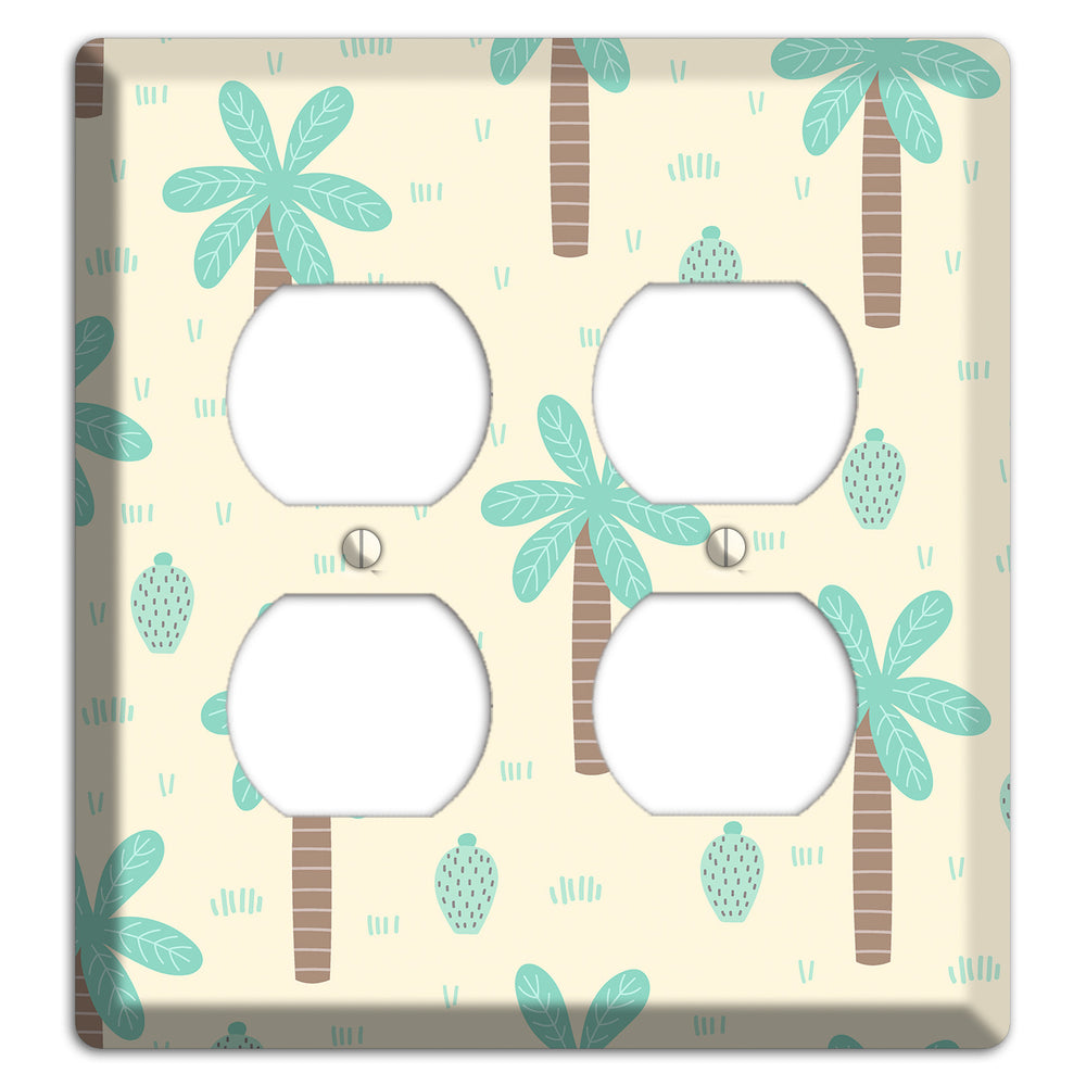 Dino Palmscape 2 Duplex Wallplate