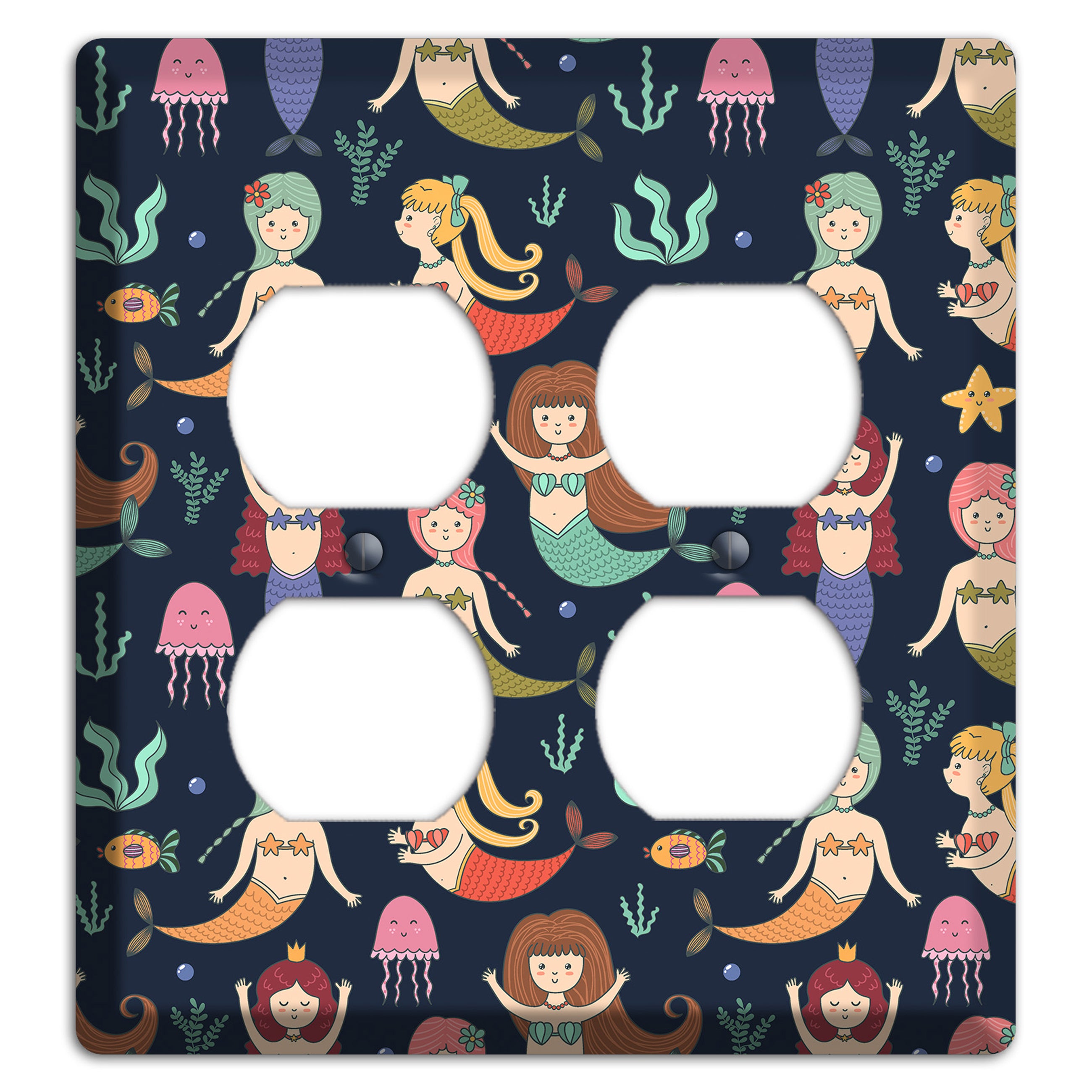 Mermaid Lagoon Party 2 Duplex Wallplate