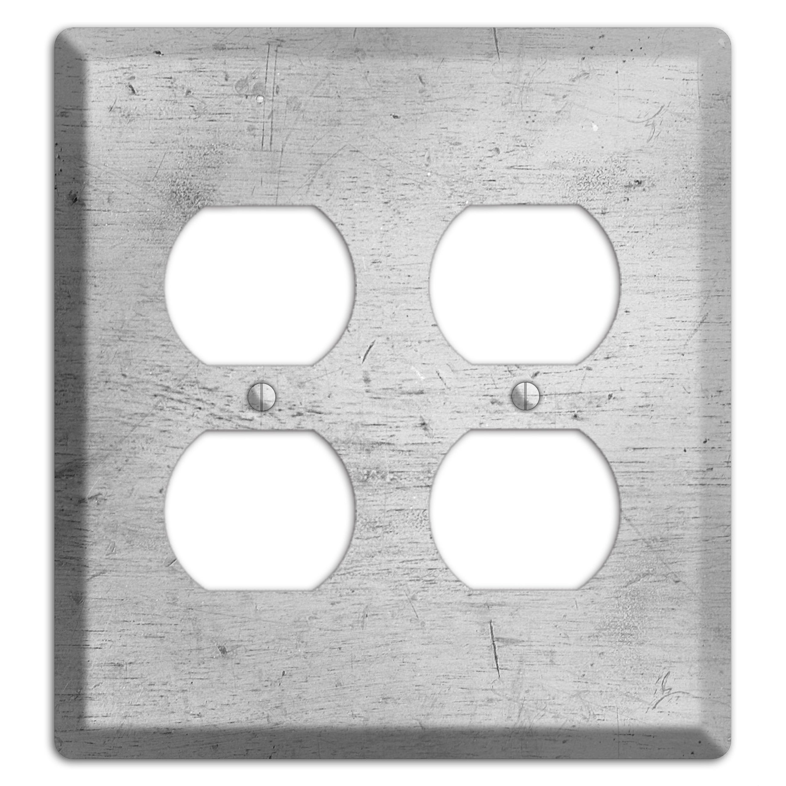 Silver Deck 2 Duplex Wallplate