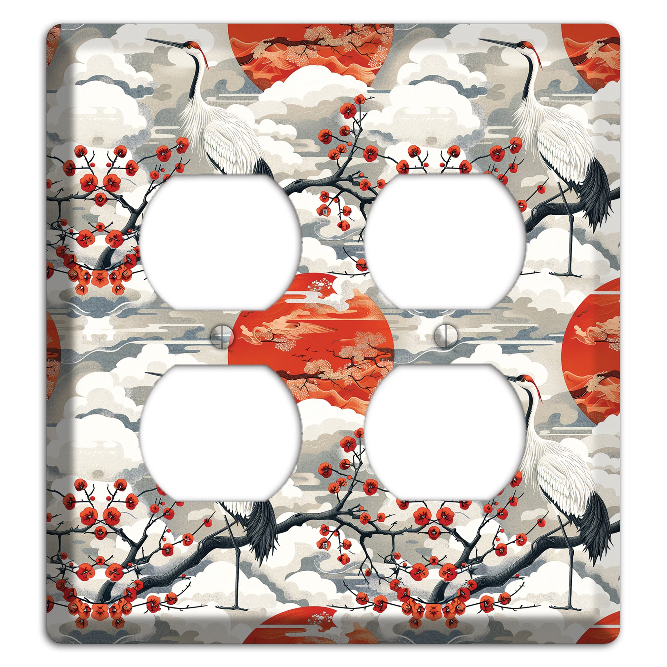 Vermillion Sun Rising 2 Duplex Wallplate
